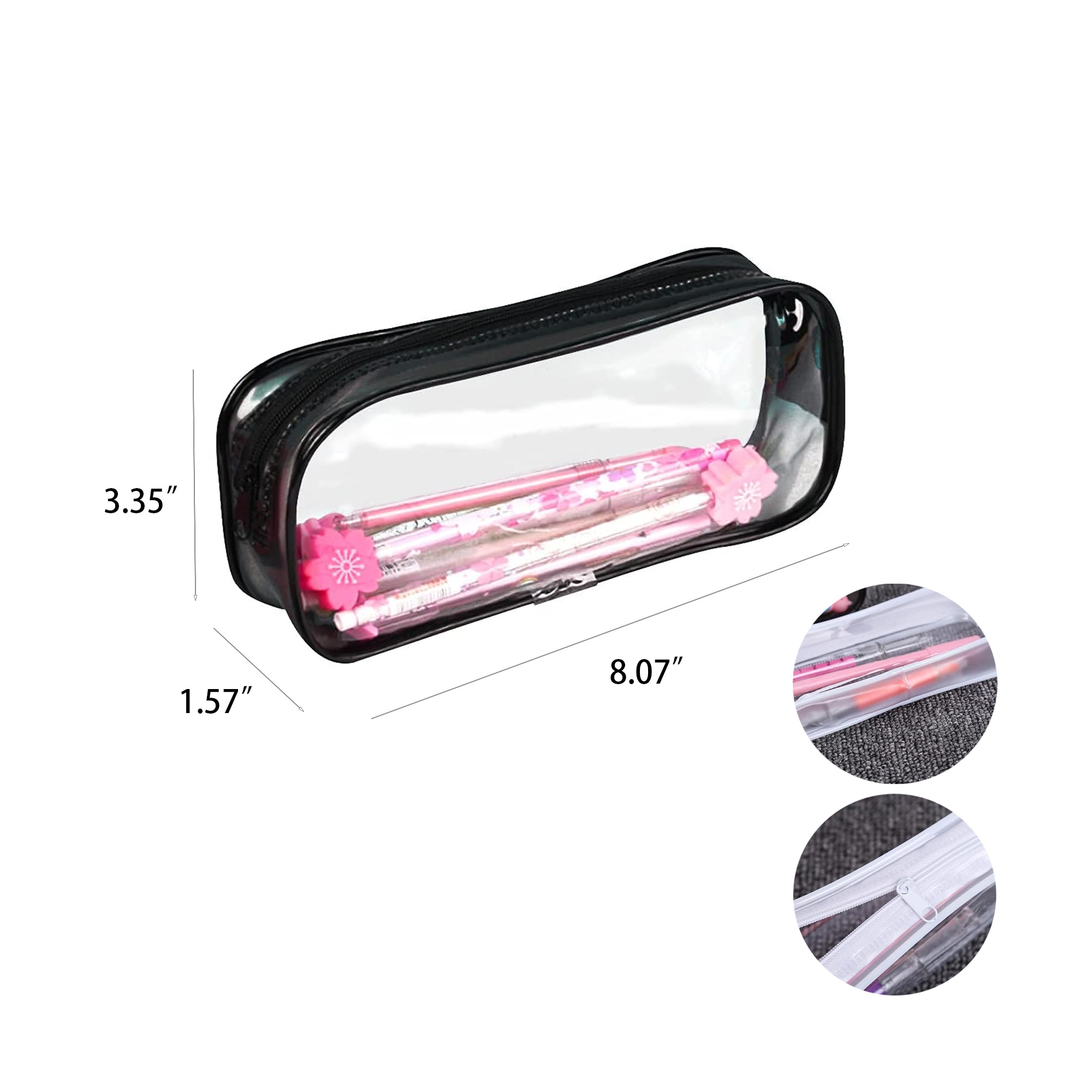 Clear PVC Pencil Pouch 3