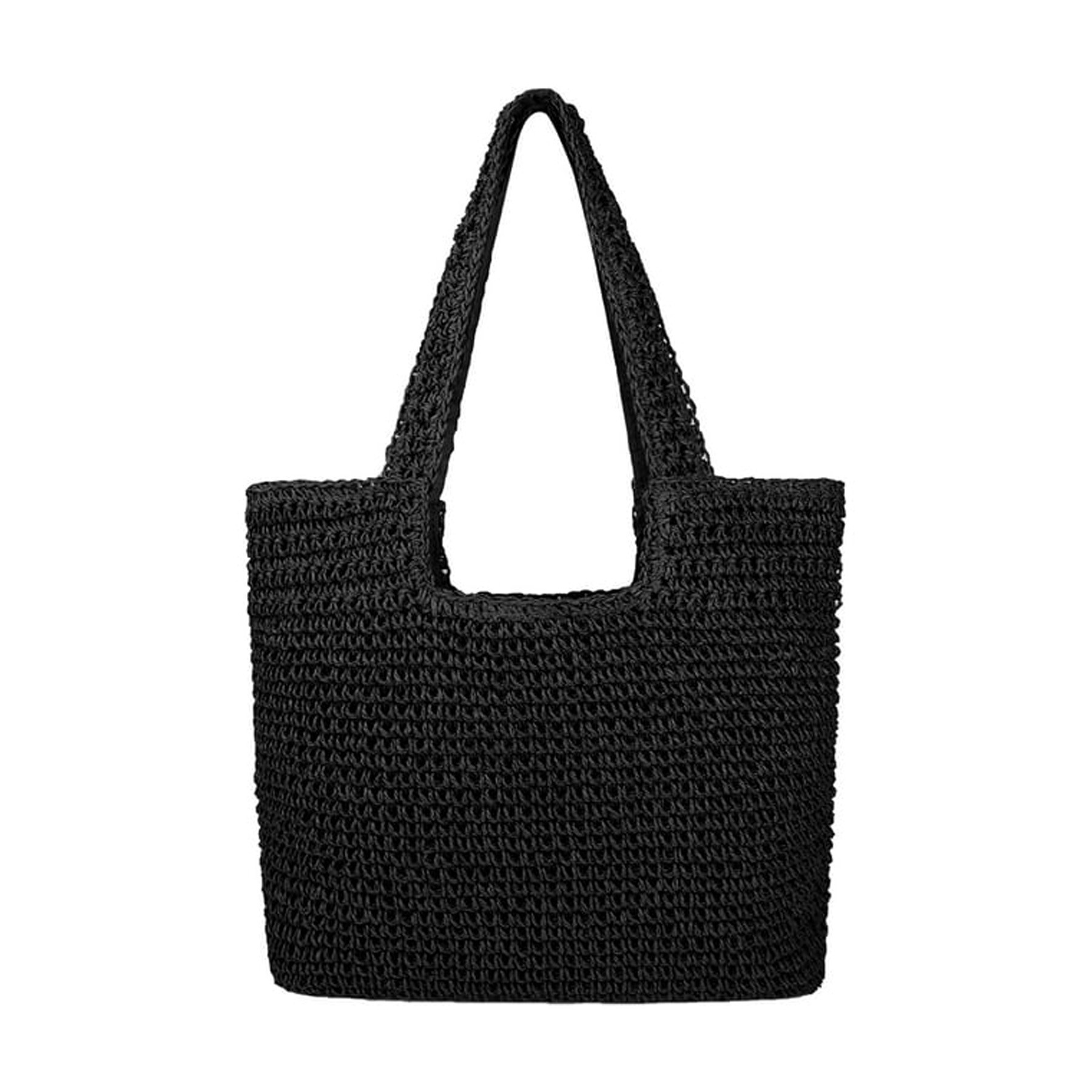 Women Large Straw Beach Bag 1