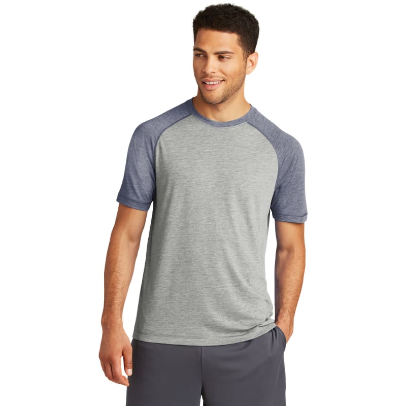 Sport-Tek PosiCharge Tri-Blend Wicking Raglan Tee. 63