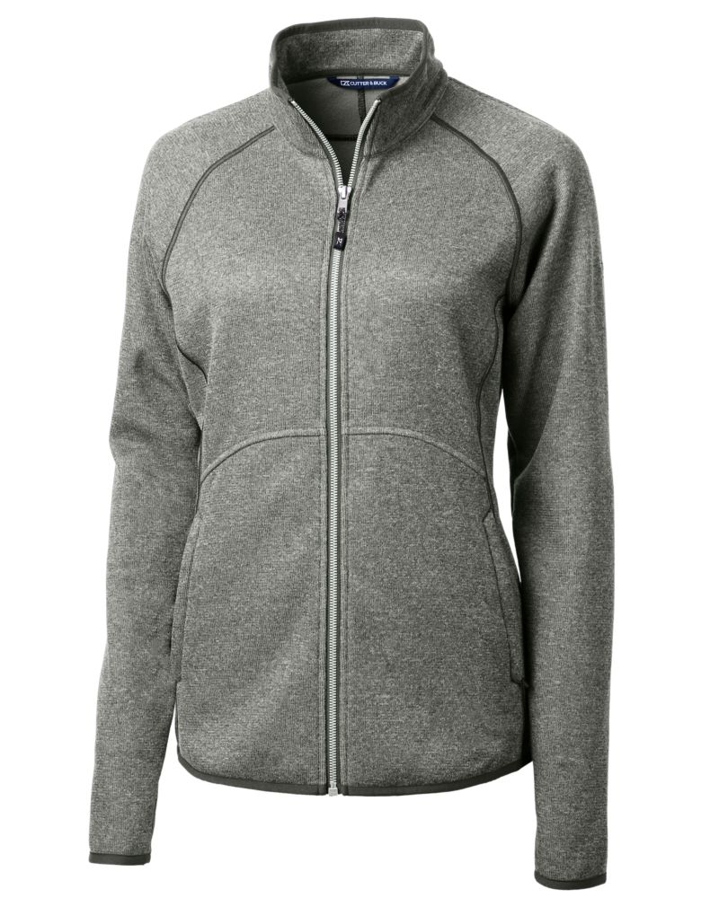 Cutter & Buck Mainsail Sweater-Knit Womens Full Zip Jacket 24