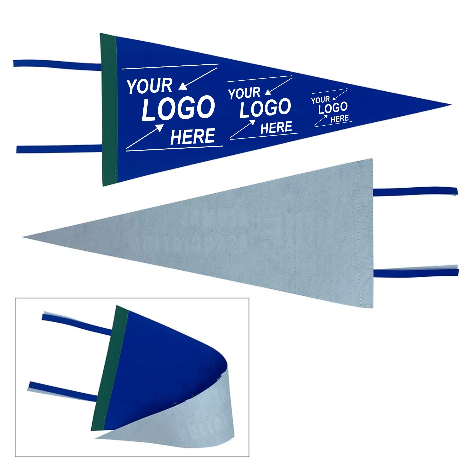 9" x 26" Felt Pennant With Strap 4
