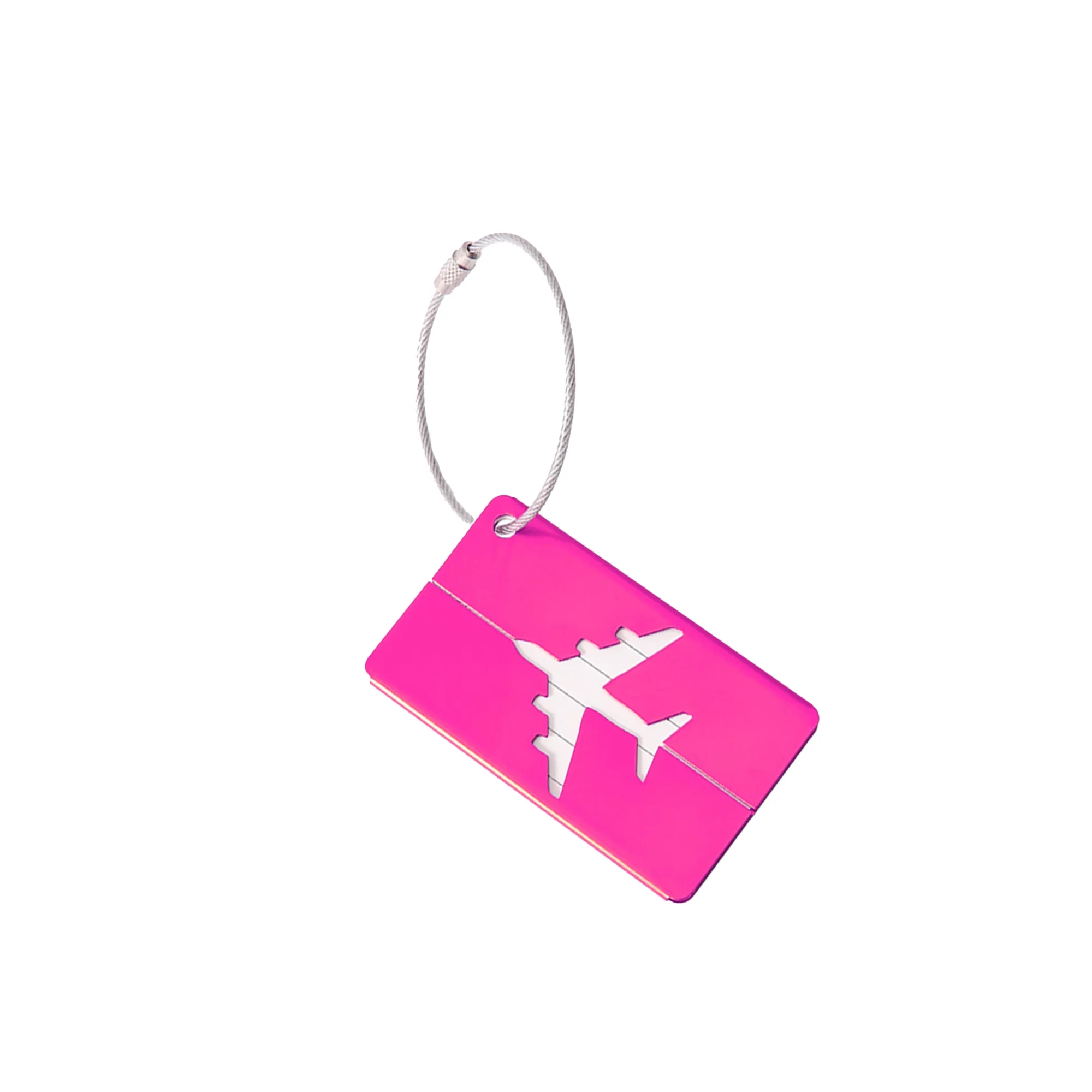 Metal Airplane Luggage Tag for Boarding 3" x 1.7" 2