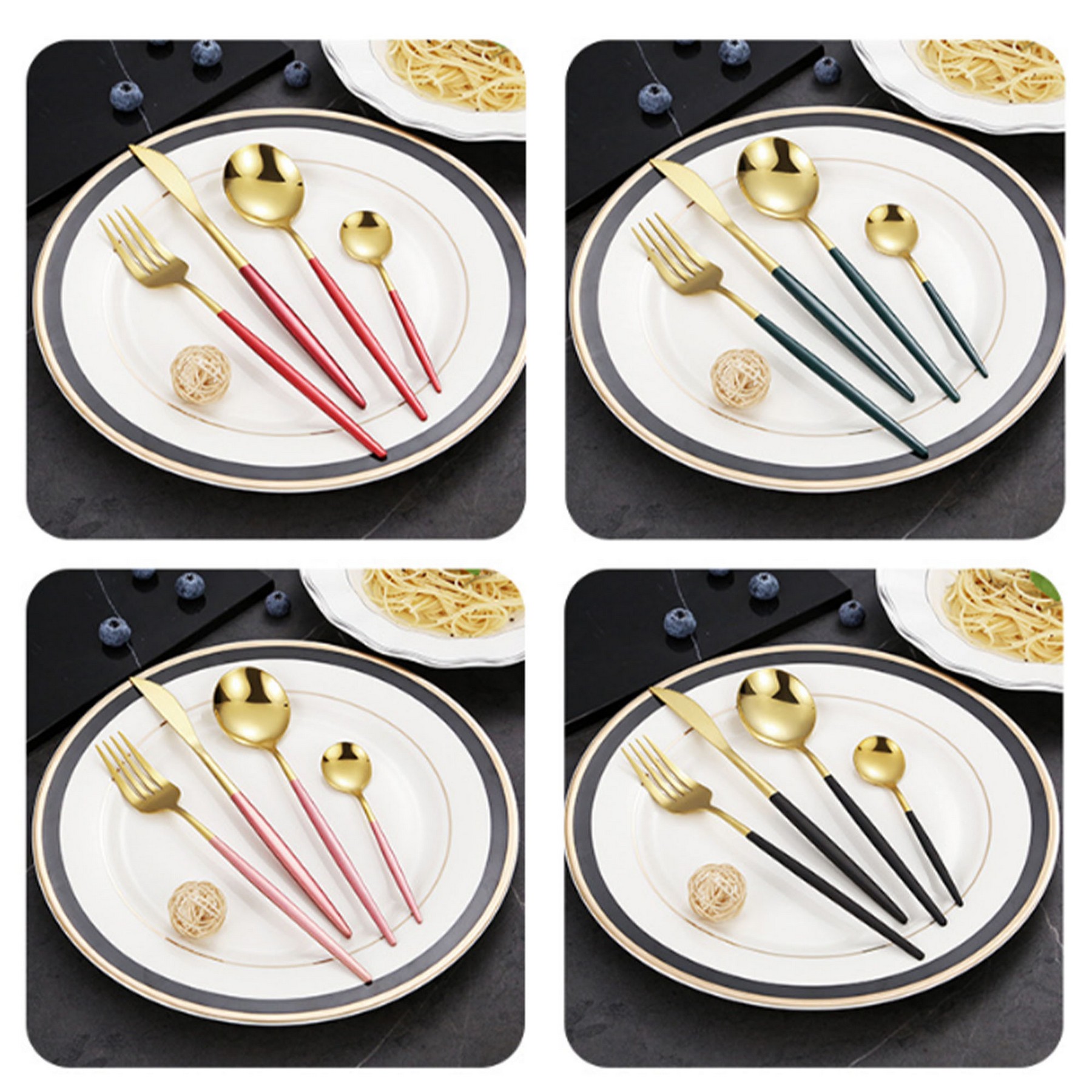 Stainless Steel Tableware Set 2
