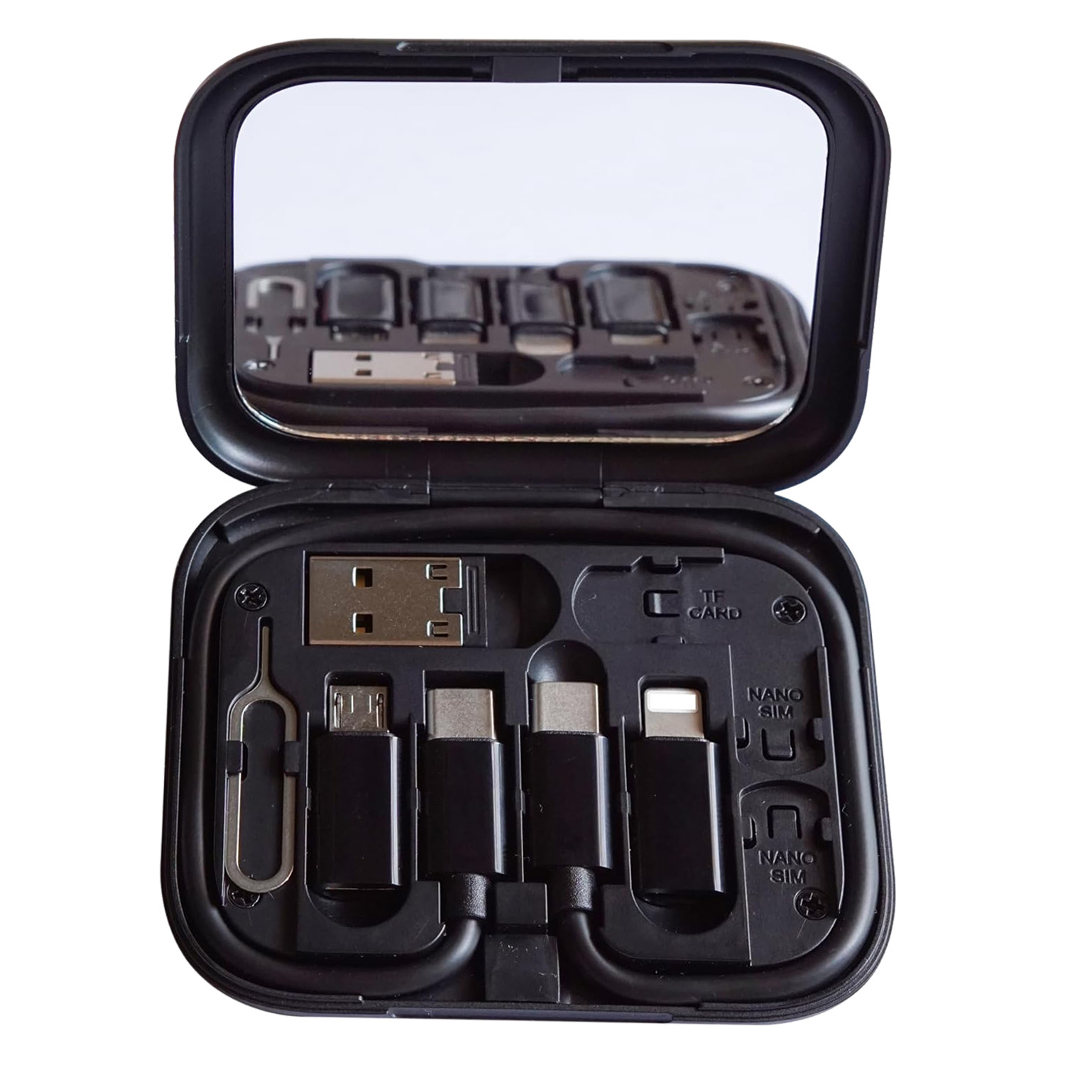USB C-to-C Charging Cable Adapter Kit with Mirror 4