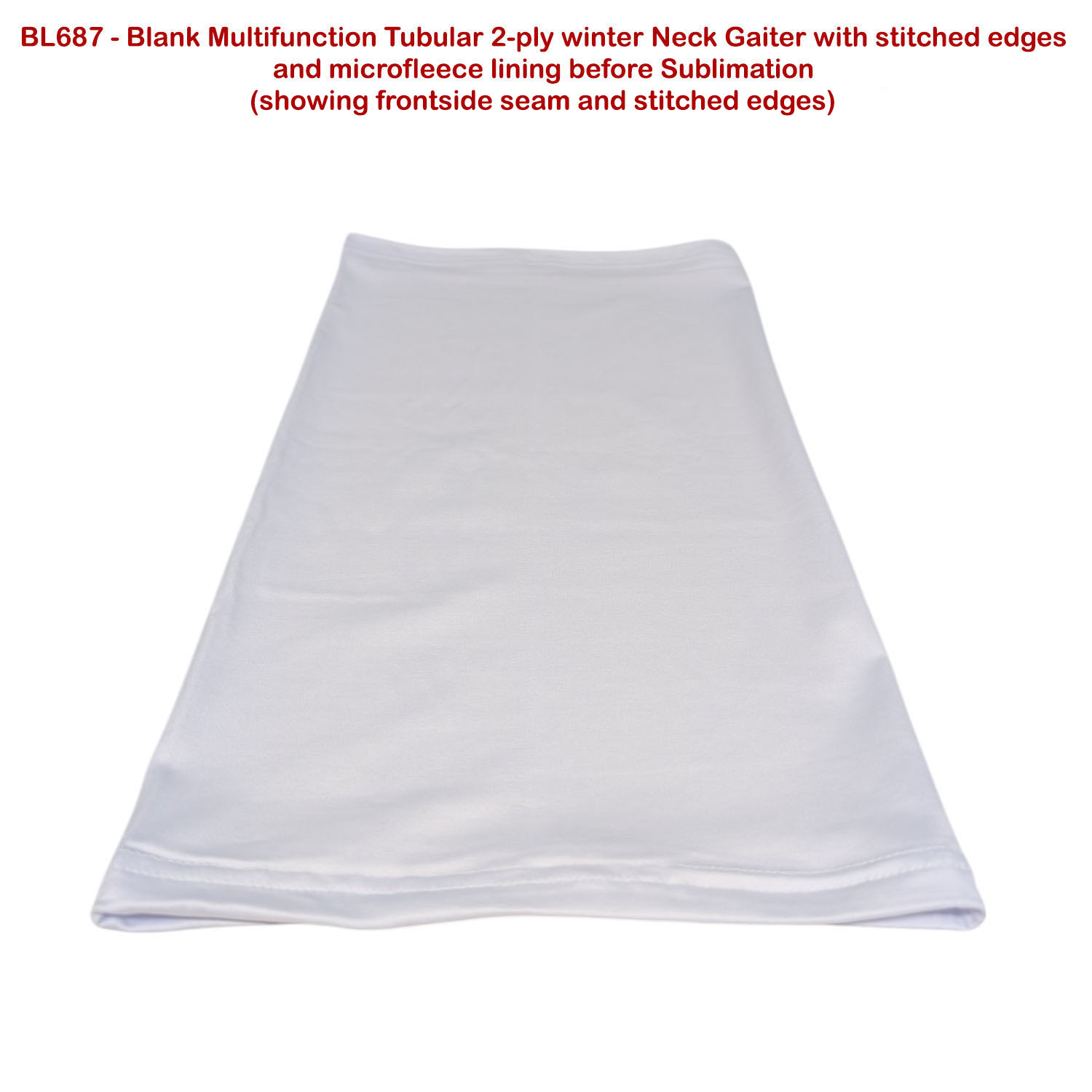 48 Hr Quick Ship - Sublimated Multifunction 2-Ply Tubular WINTER Headwear (Fandanna Bandanna) 4
