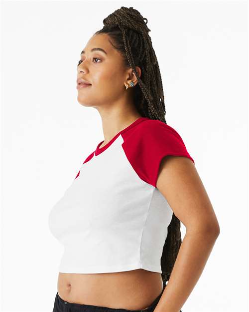 Women's Micro Rib Raglan Baby Tee - 1201 43