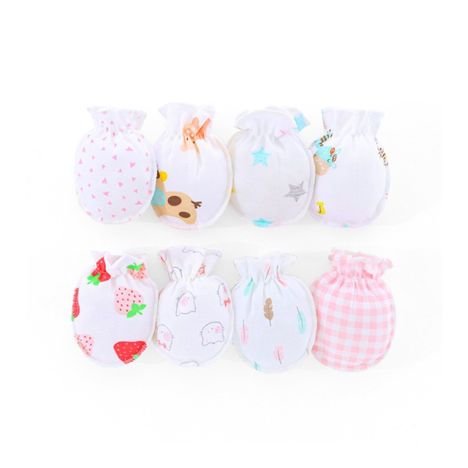 Cartoon Newborn Mittens to Prevent Scratching 3