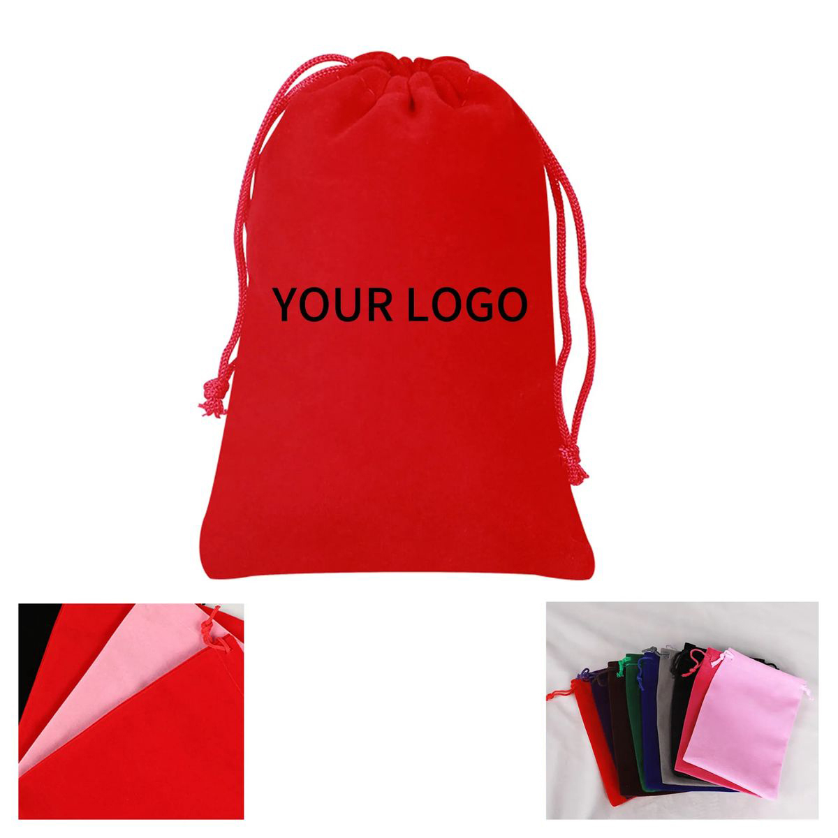 Reusable Velvet Gift Bag for Holiday Presents 2