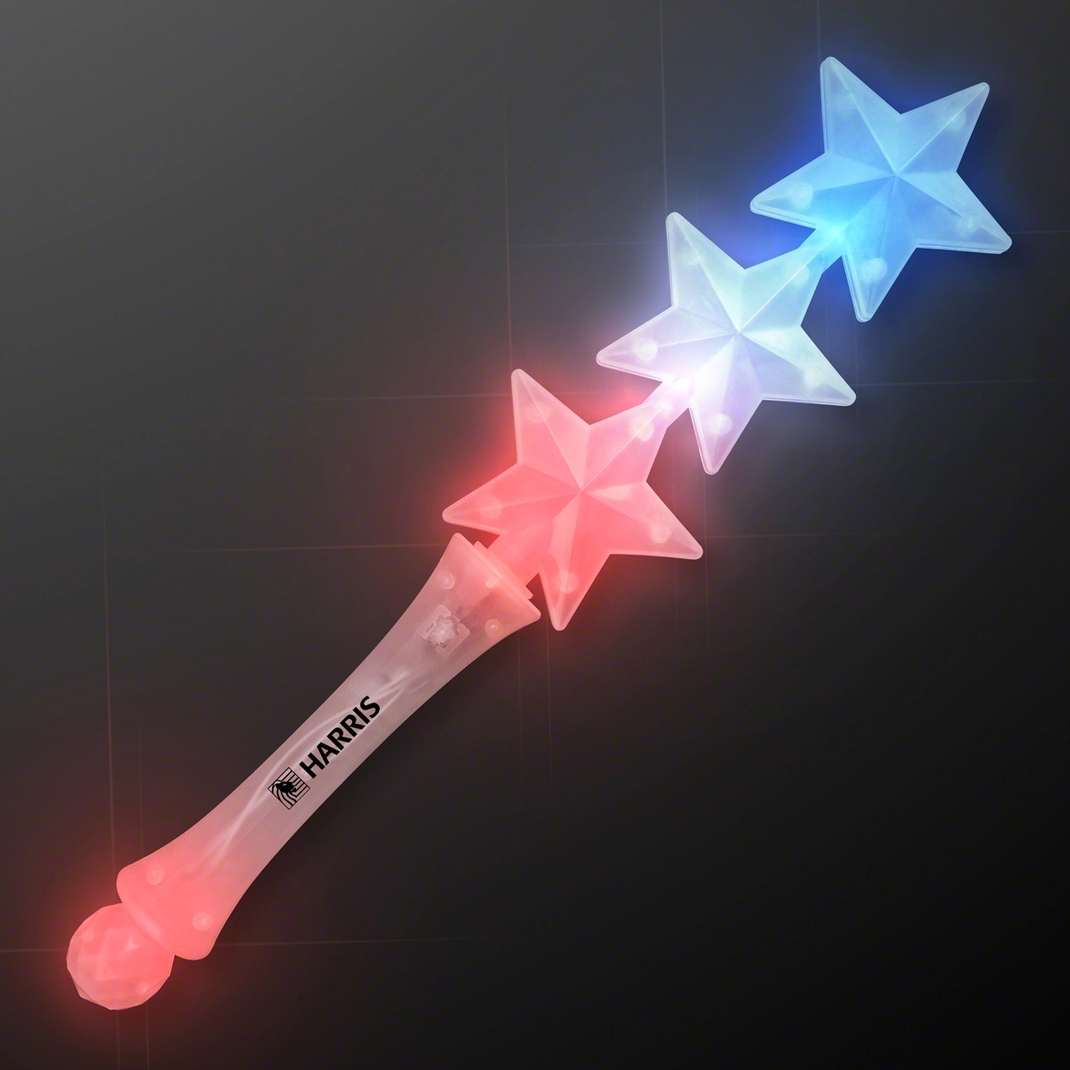 Triple Star Light Up Flashing Wand 6