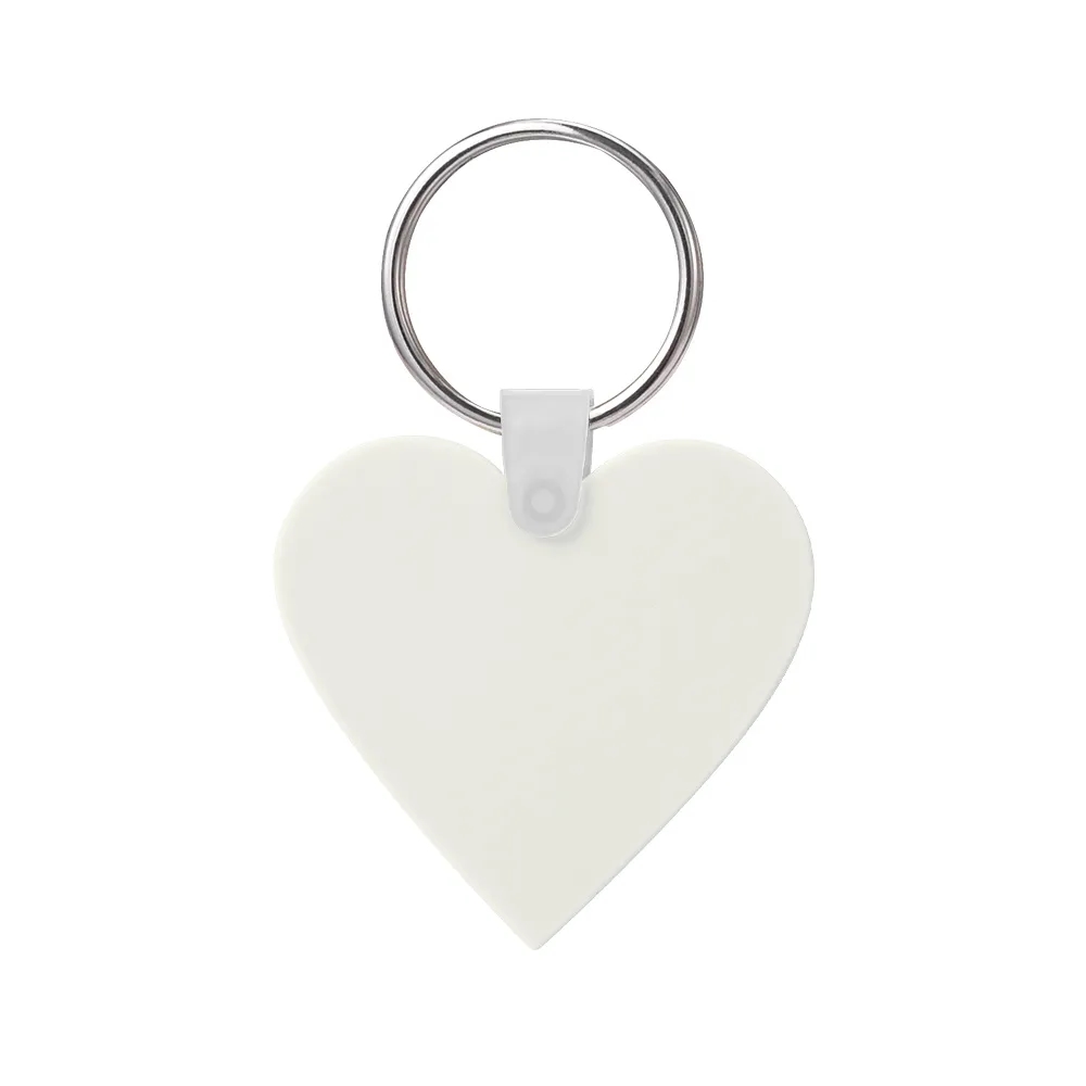 Custom Heart Shaped Silicone Key Tag 19