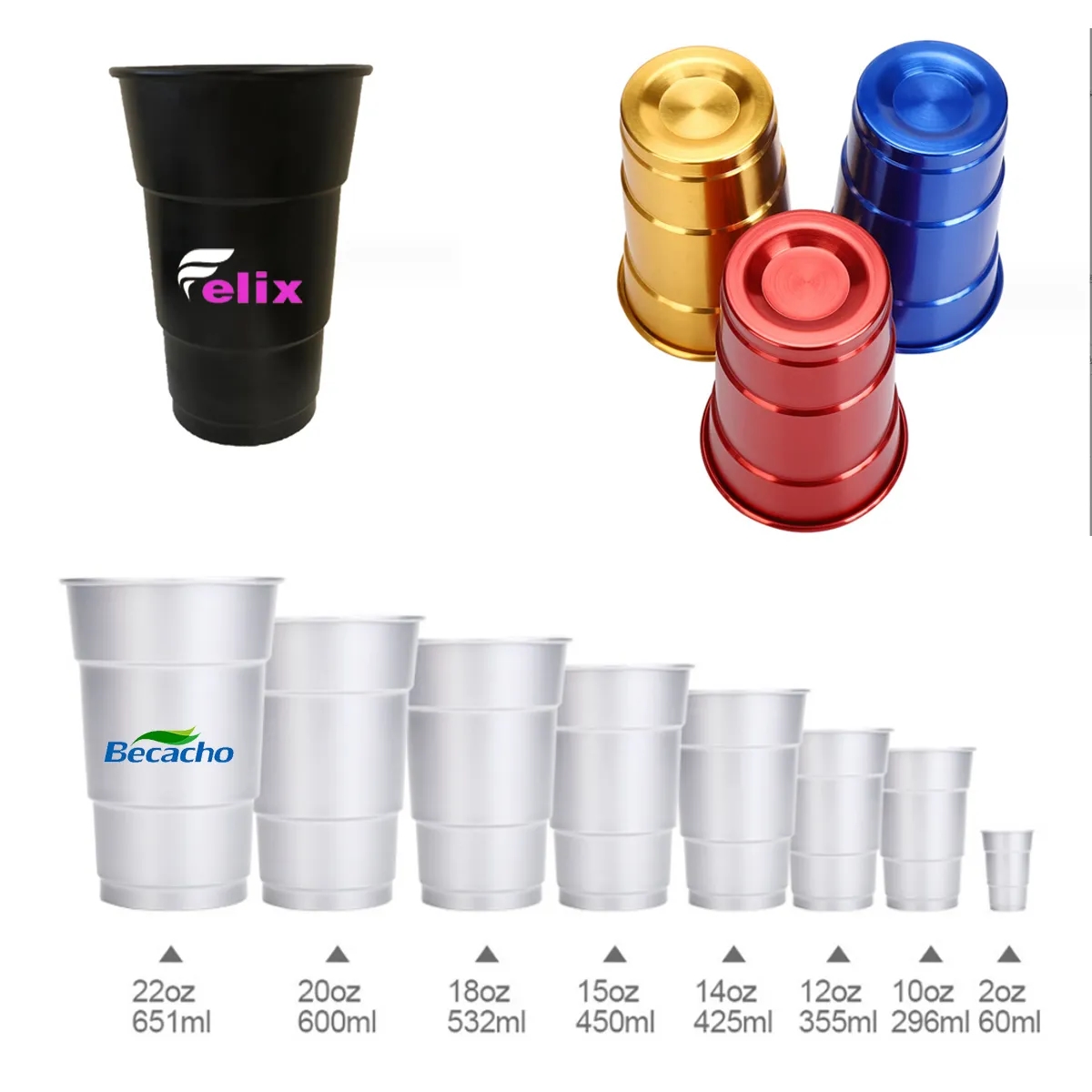 16 Oz Stadium Aluminum Cup 5