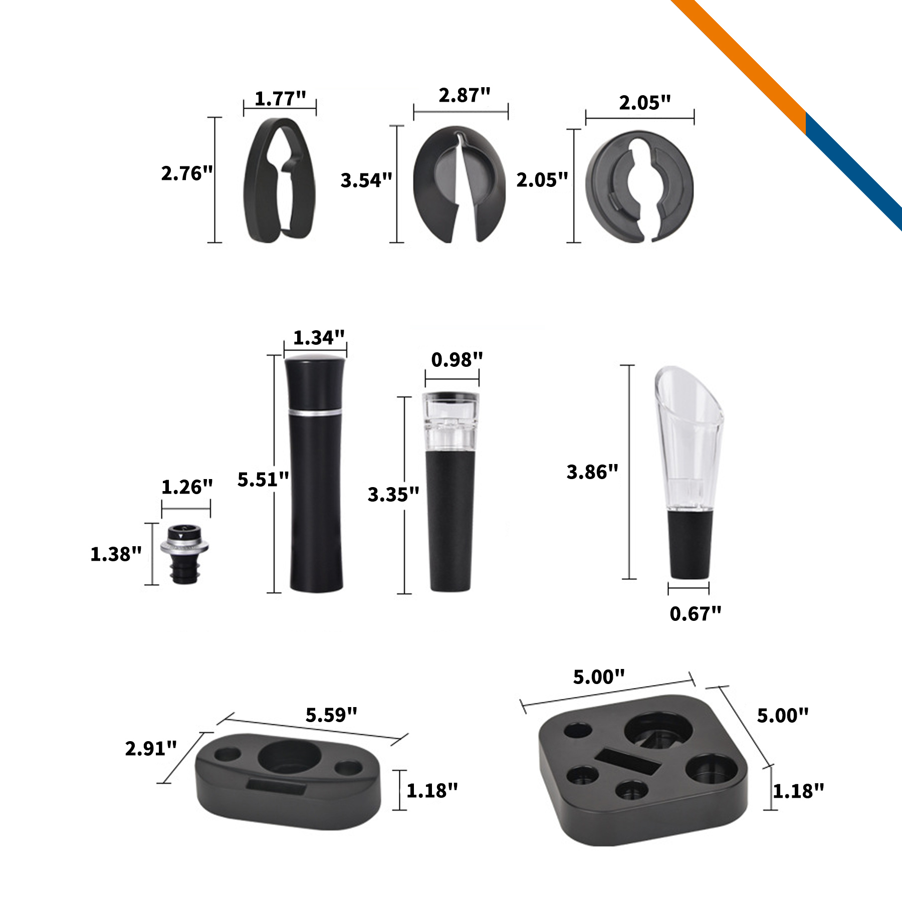 CorkNip Electric Wine Opener Set 7
