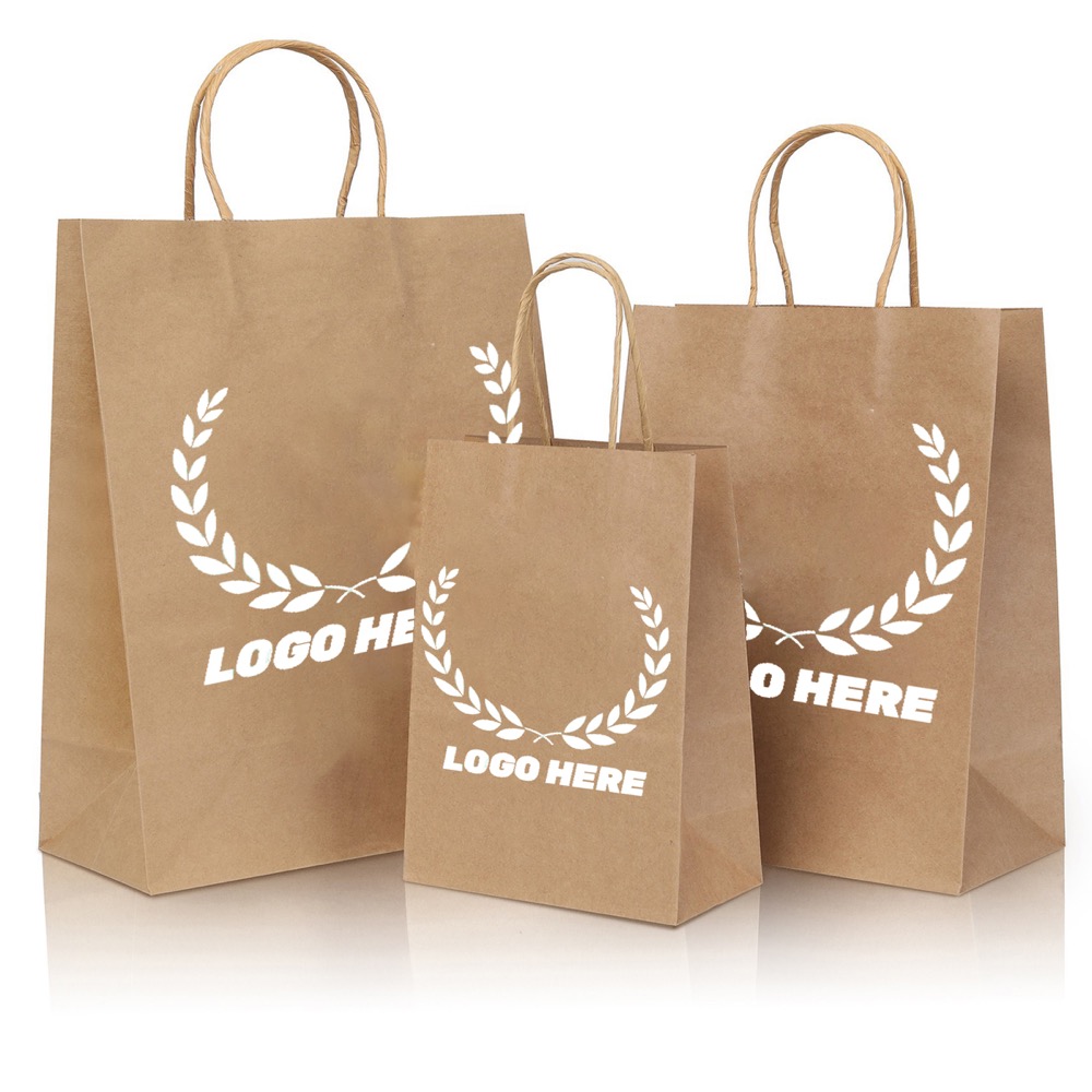 Kraft Paper Shopper Tote Bag 1