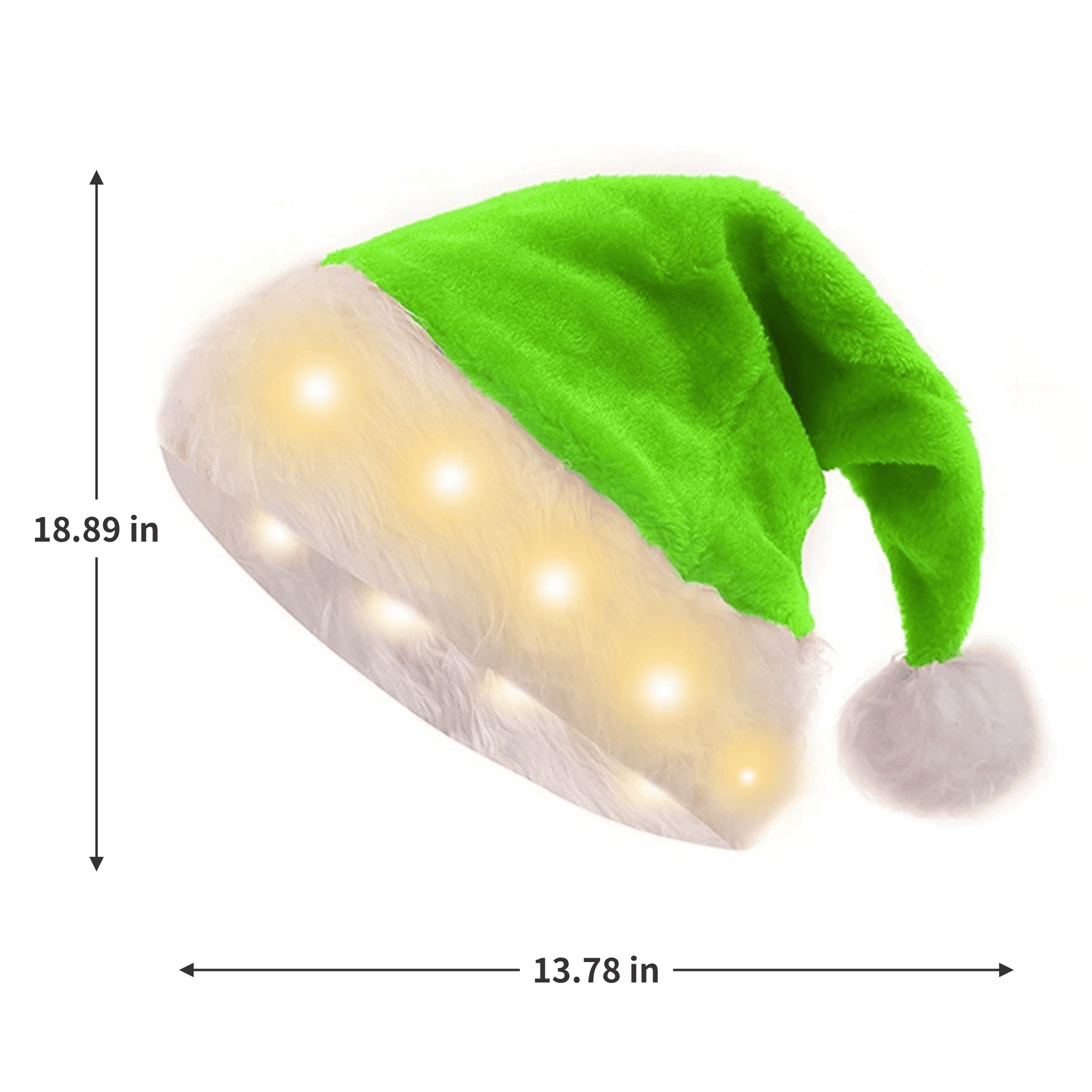 Illuminated Plush Santa Seasonal Headwear 3