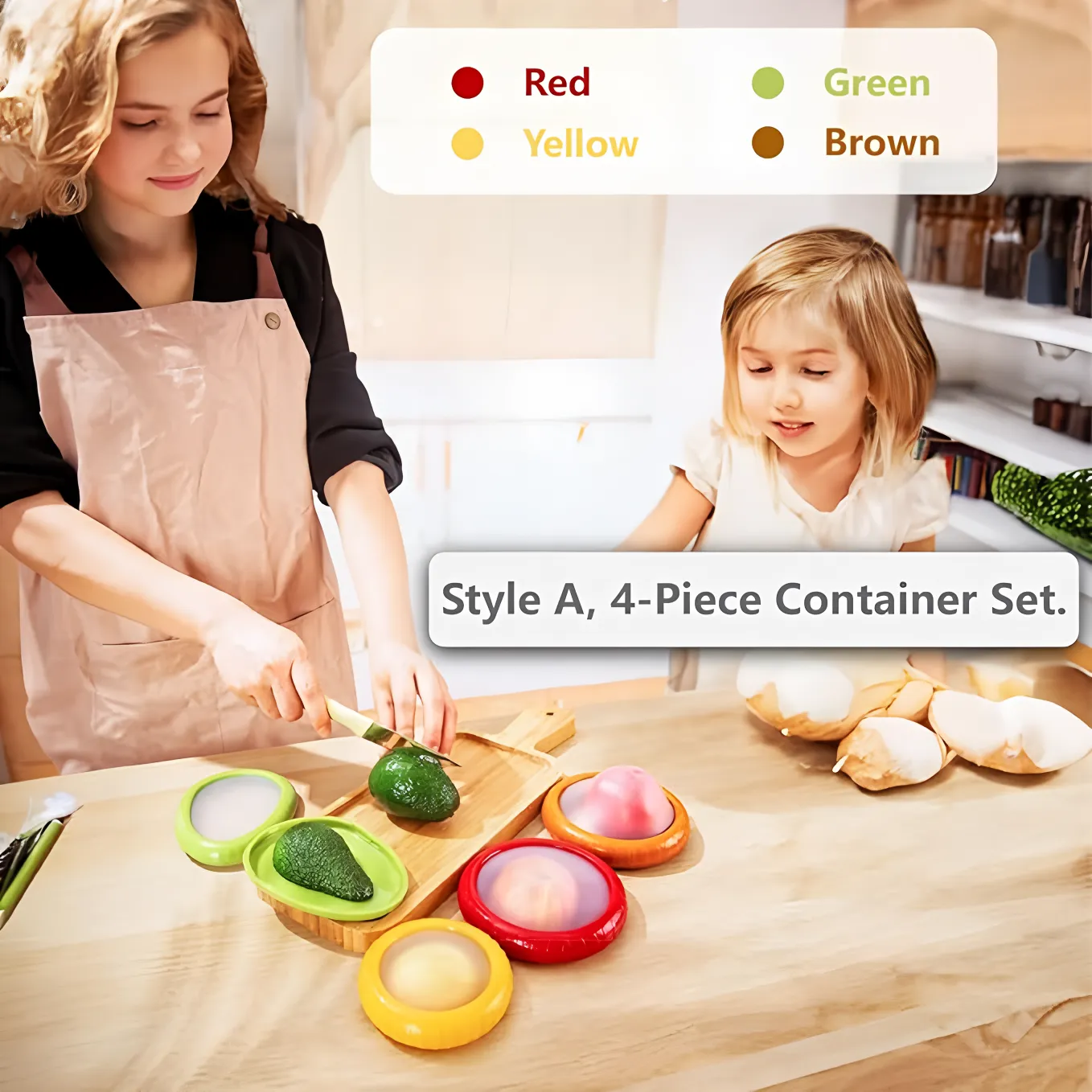 Wholesale Avocado Storage Containers Custom Logo Airtight Food Saver Box 2