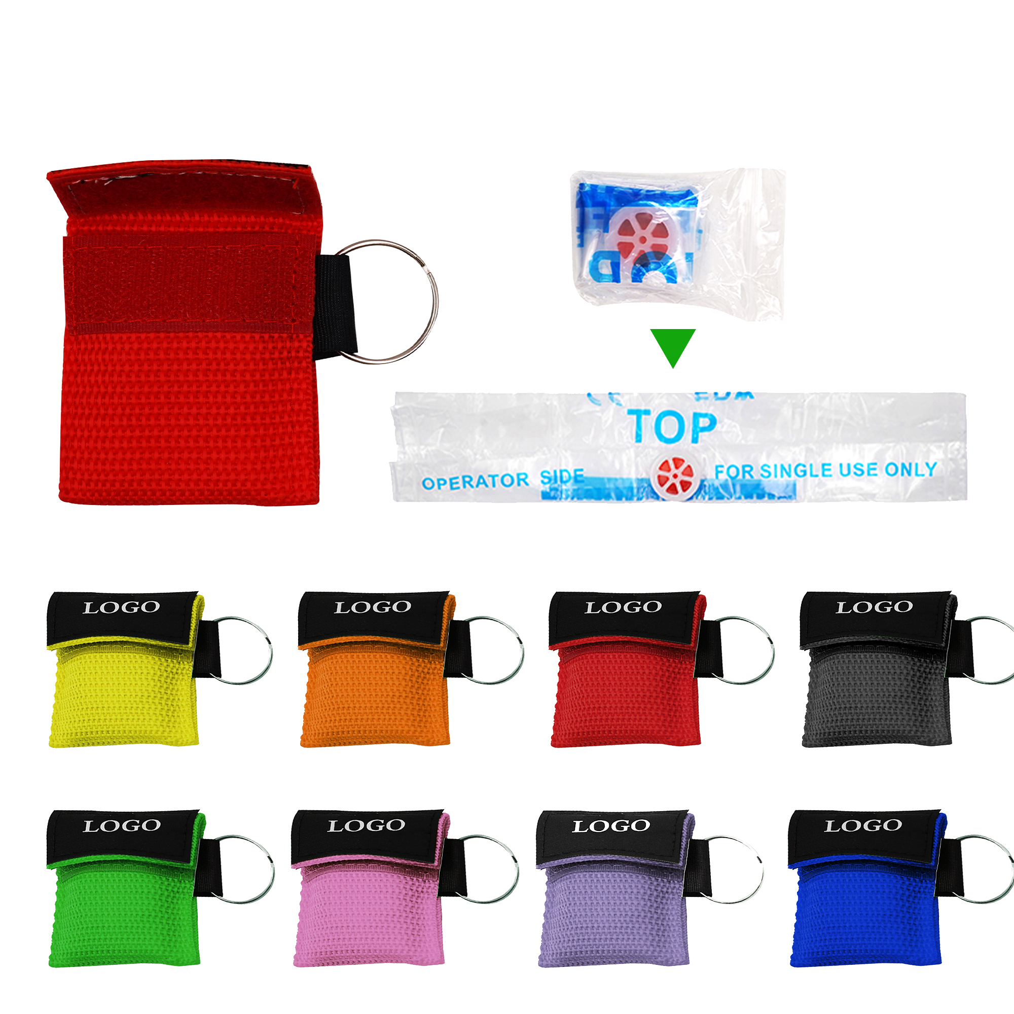 CPR Face Shield Mask Keychain 3