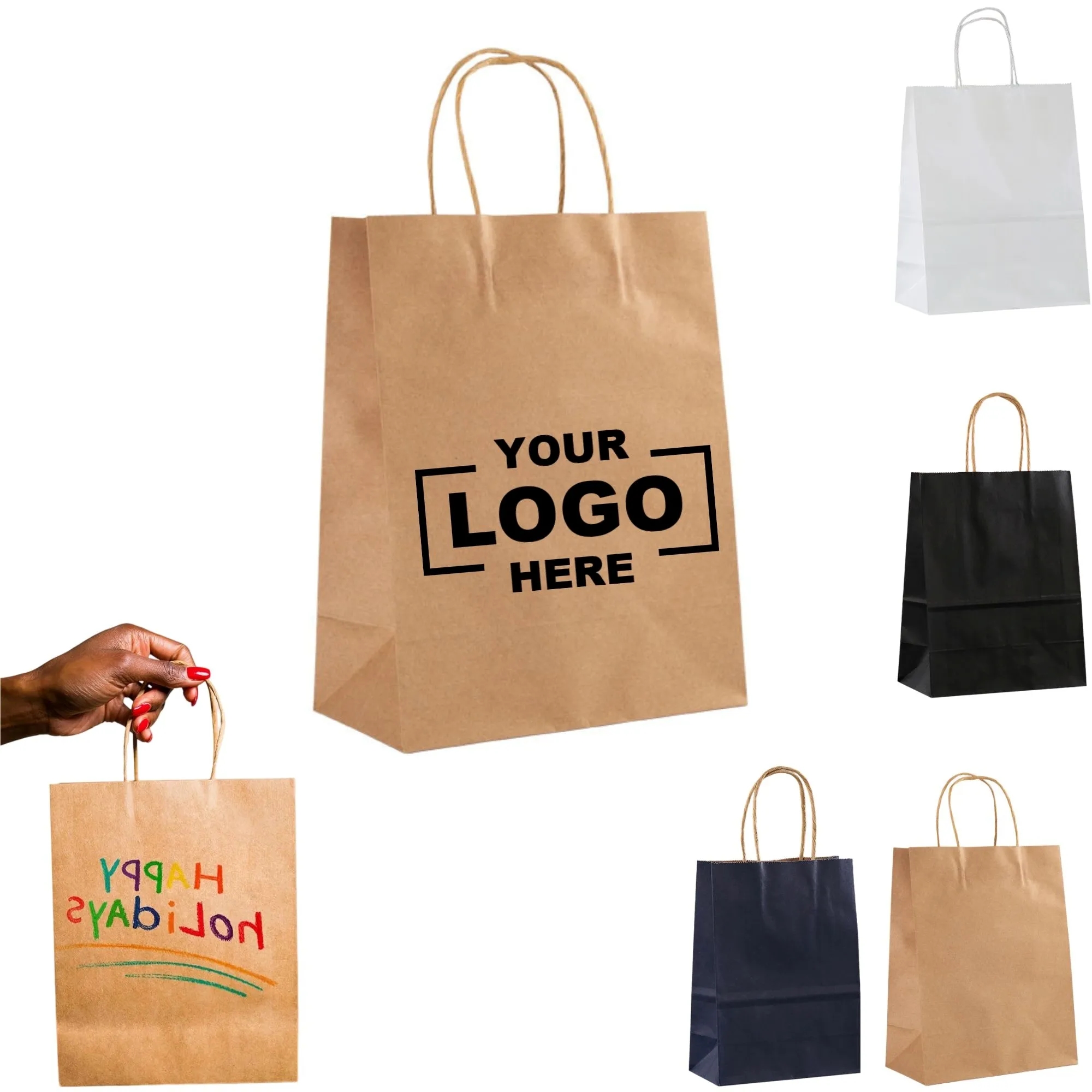 Kraft Paper Gift Bag With Handle