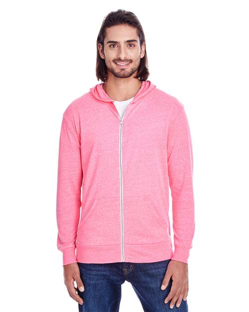 Unisex Triblend Full-Zip Lightweight Hooded Sweatshirt - 302Z 3