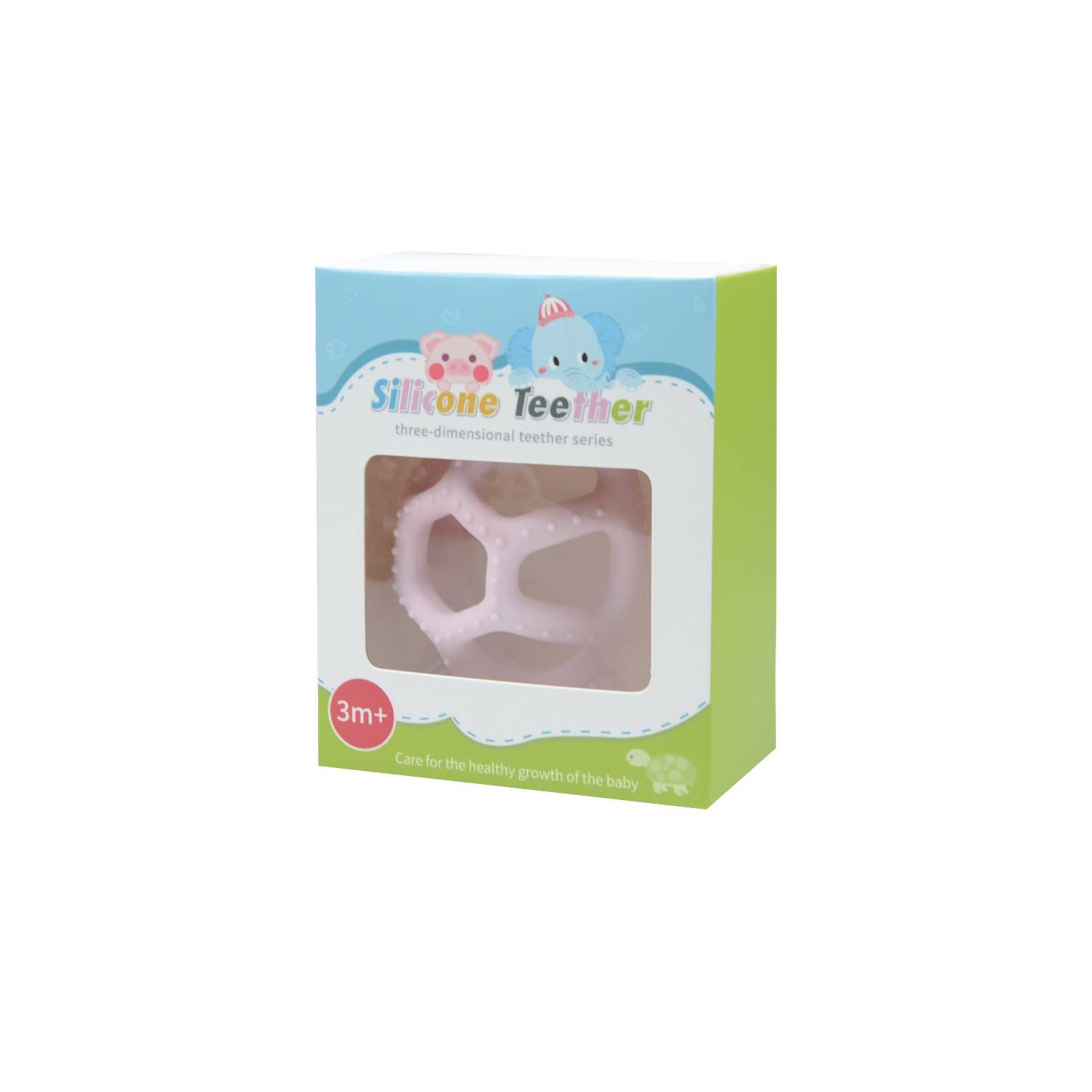 3D Turtle Model Teether Silicone Toy For Babie 6