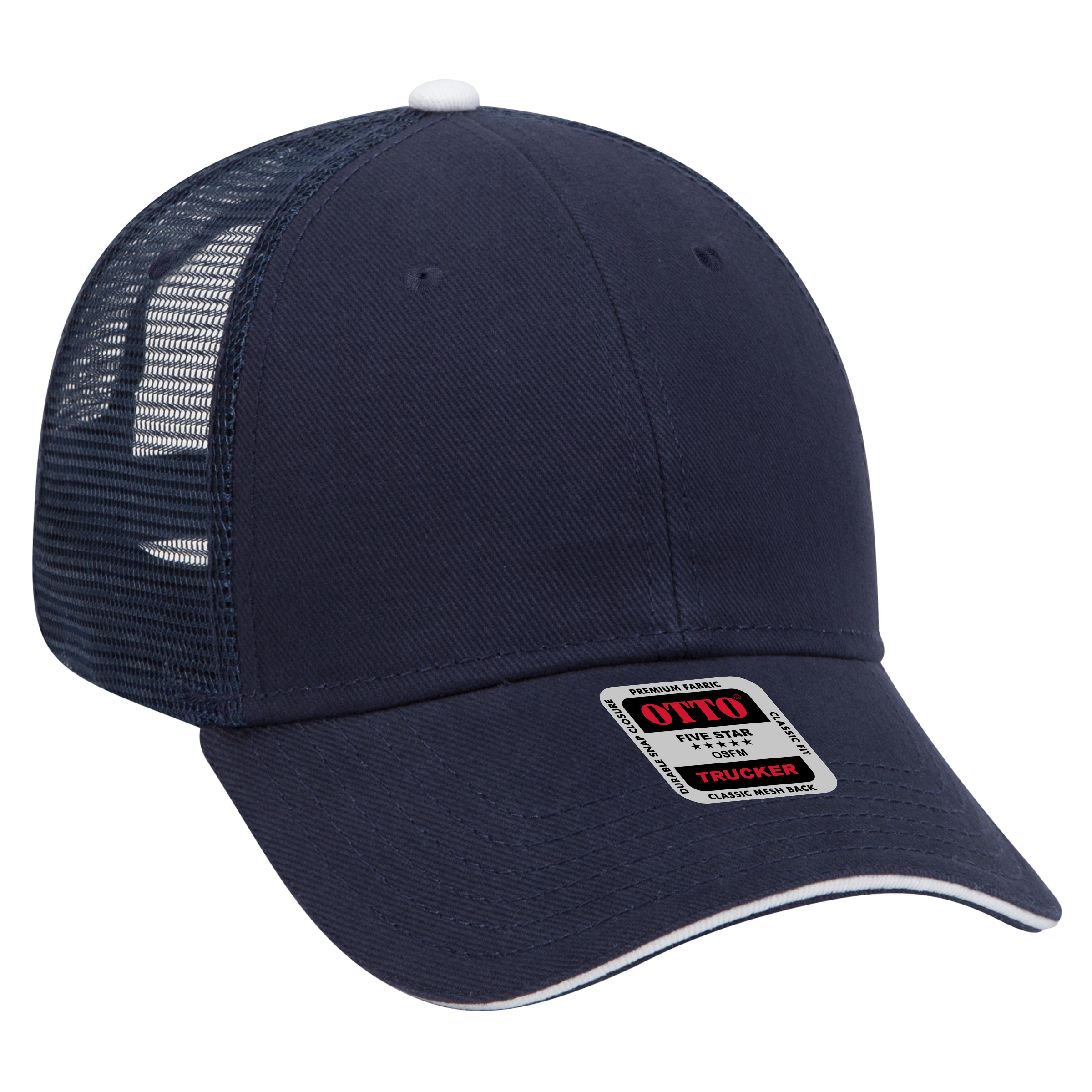OTTO CAP® 6 Panel Low Profile Mesh Back Trucker Hat 17