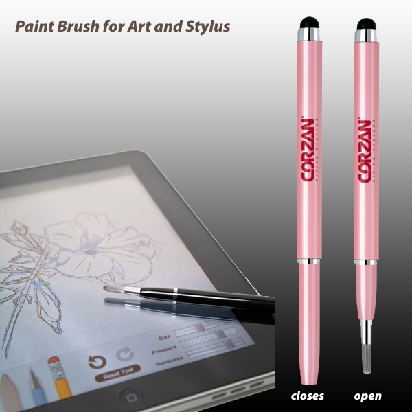 Retractable Multifunctional Stylus Brush and Soft Tip 3