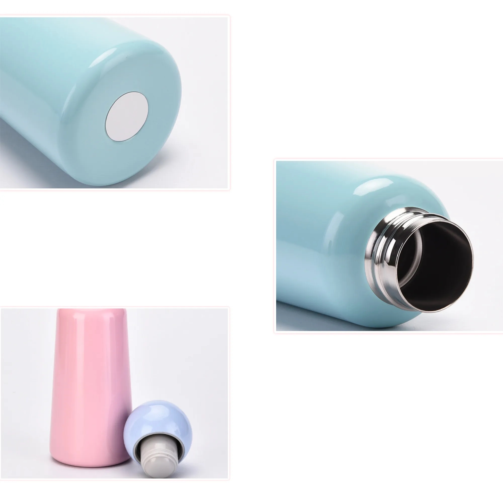 Cute Stainless Thermos Portable Water Bottle, custom water bottle with logo imprint 2