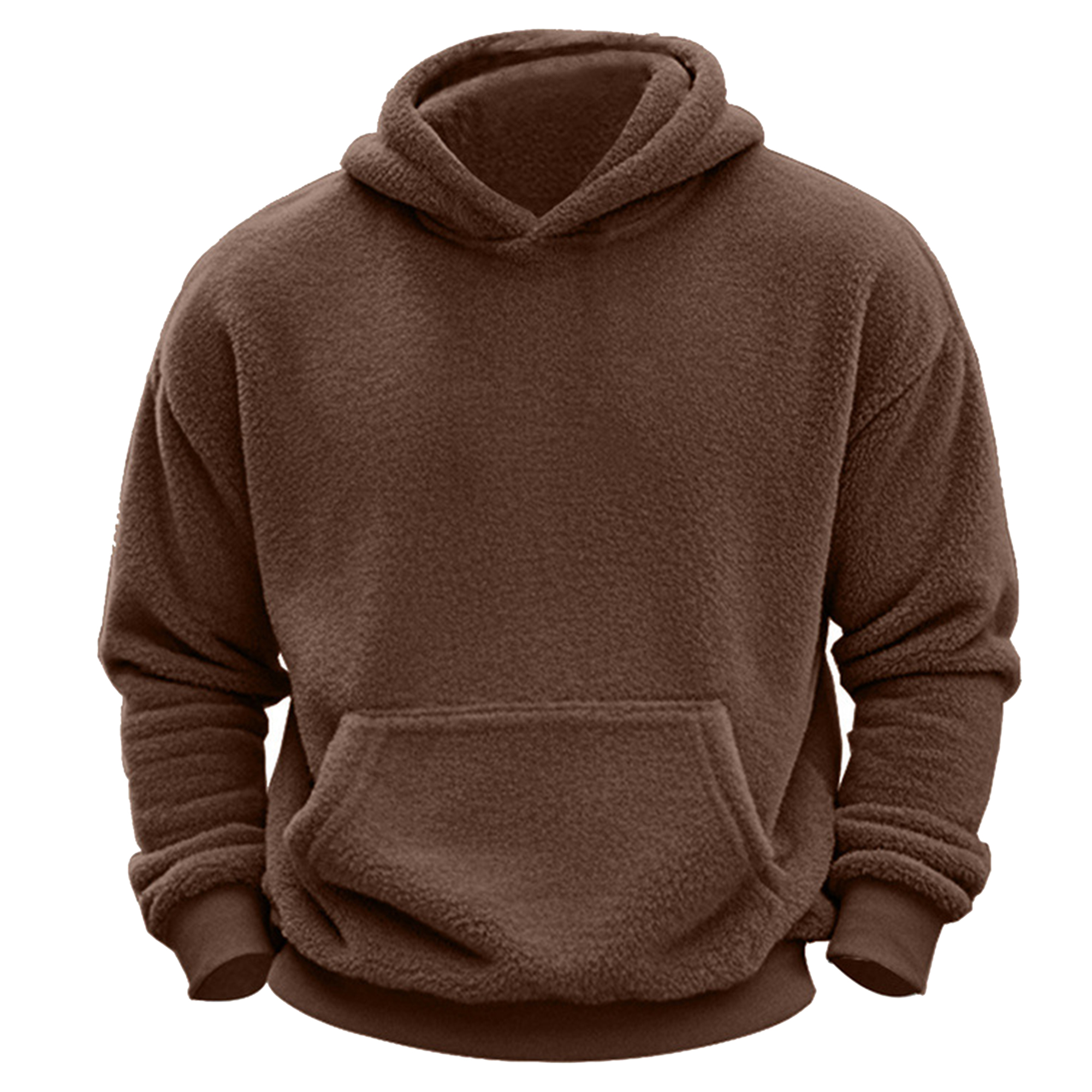 Lamb Wool Lined Winter Pullover, custom hoodie or sweatshirt with logo imprint 6