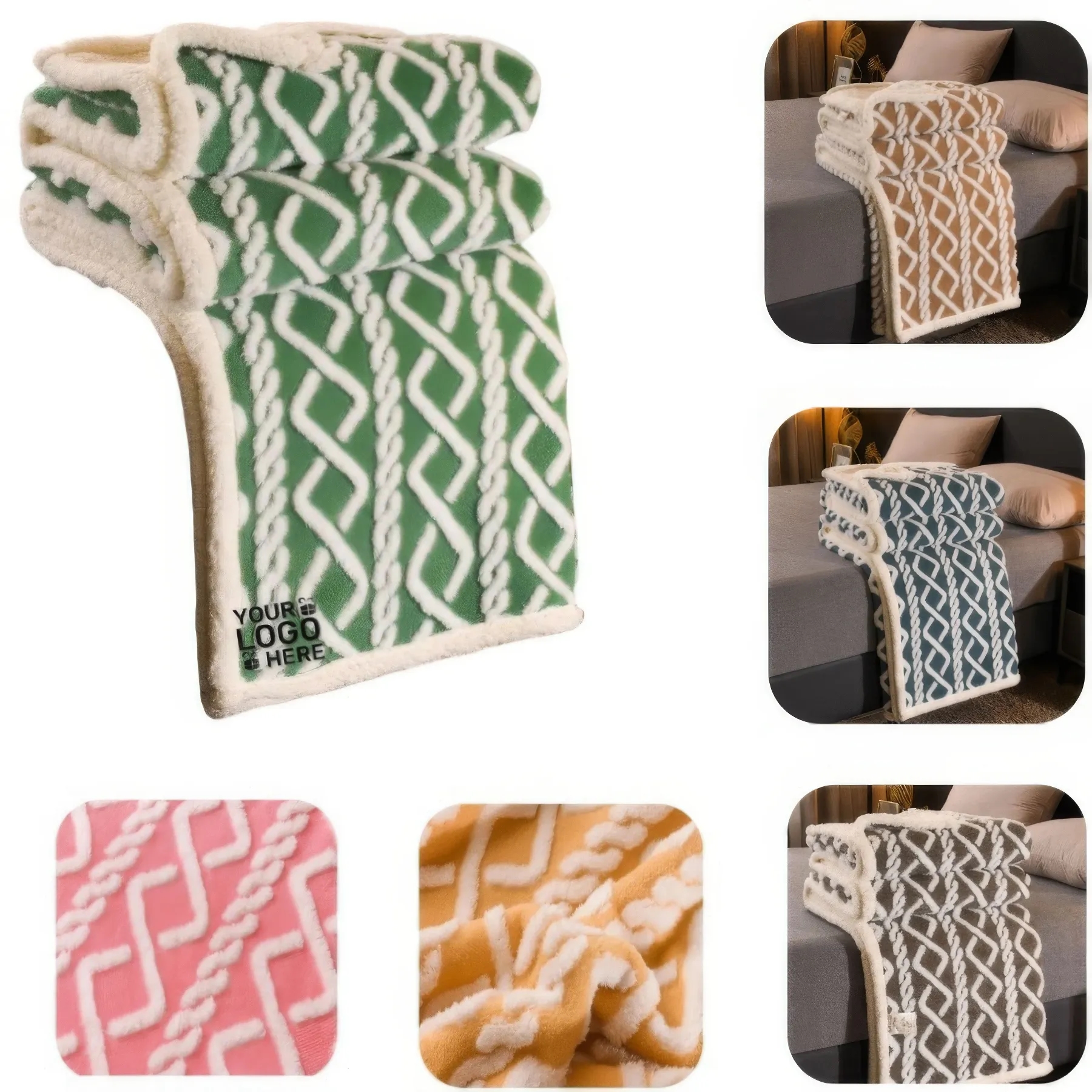 3D Embossed Plush Blanket 2
