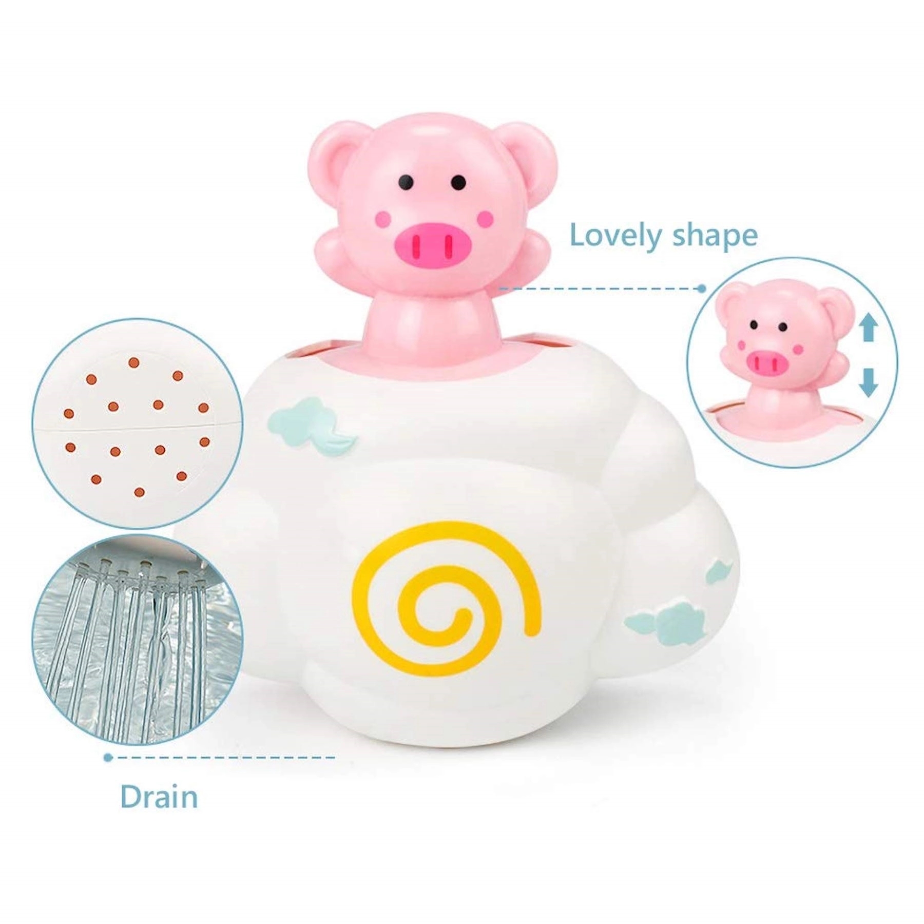 Cloud Shape Bathing Play Toy 3