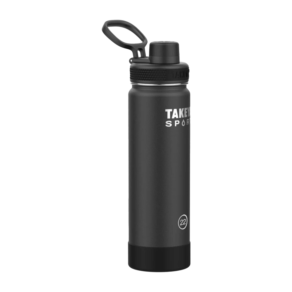 22 oz Takeya® Stainless Steel Insulated Sport Water Bottle w/ Spout Lid