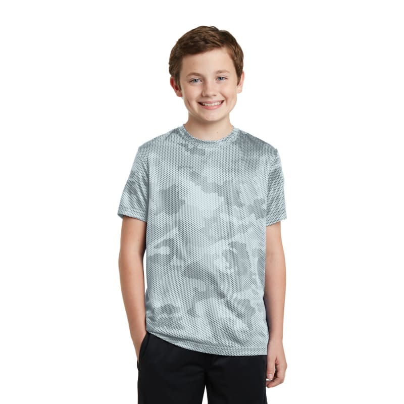 Sport-Tek Youth CamoHex Tee. 36