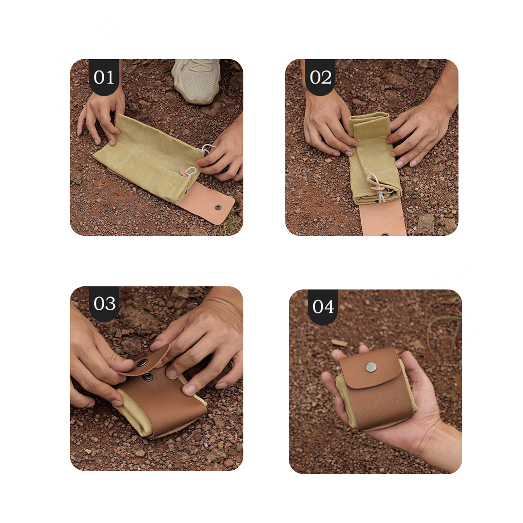 MOQ:50pcs Durable Outdoor Storage Pouch 3