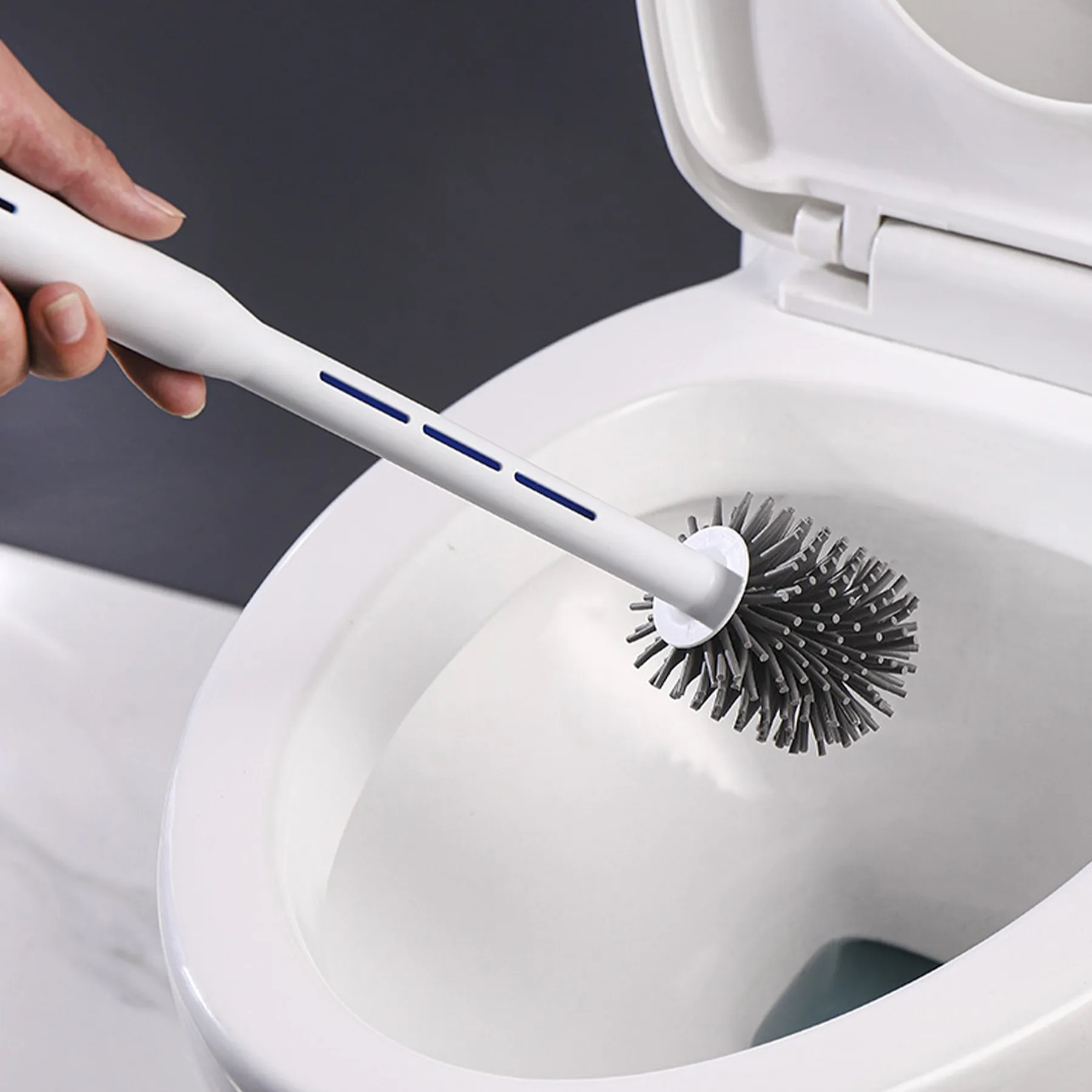 Plastic Ceramic Tile Toilet Brush Combination 4