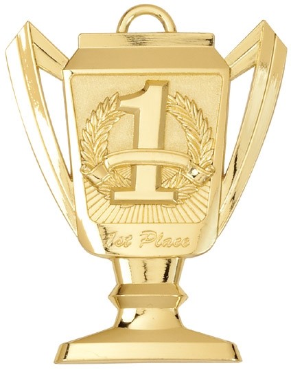 1st Place Trophy Medal, 2 3/4" Tall 1