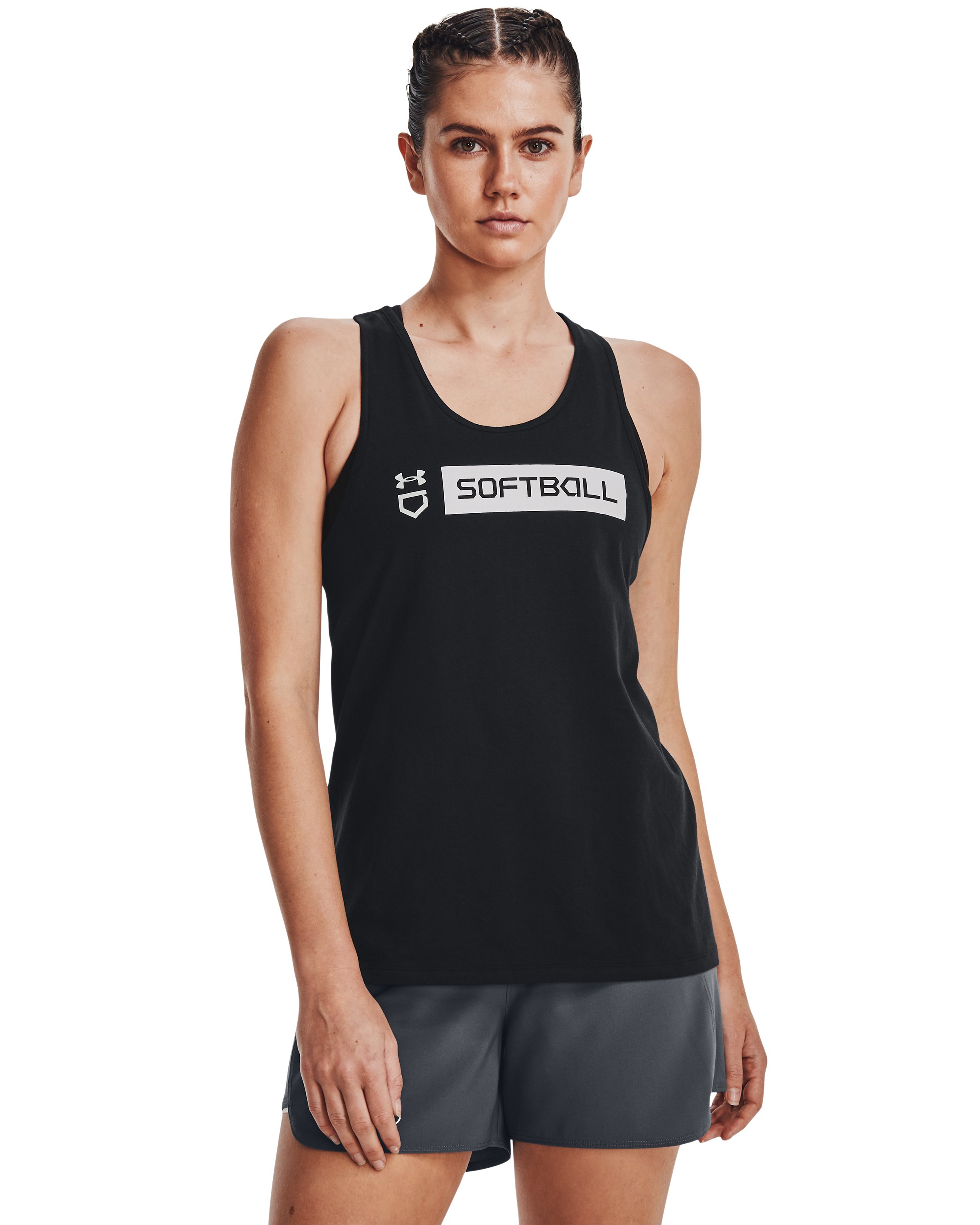UA Softball Wordmark Bar Women's Tank 4