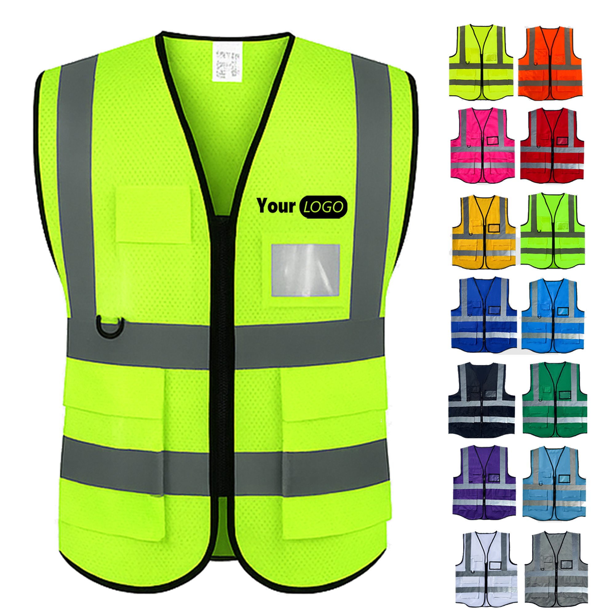 High Visibility Safety Vest with Pockets 2
