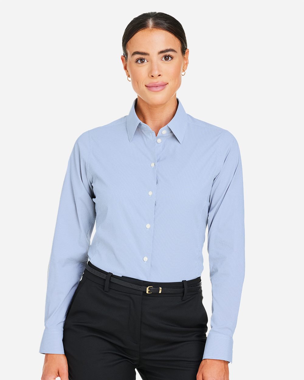 Women's CrownLux Performance® Microstripe Dress Shirt - DG537W 14