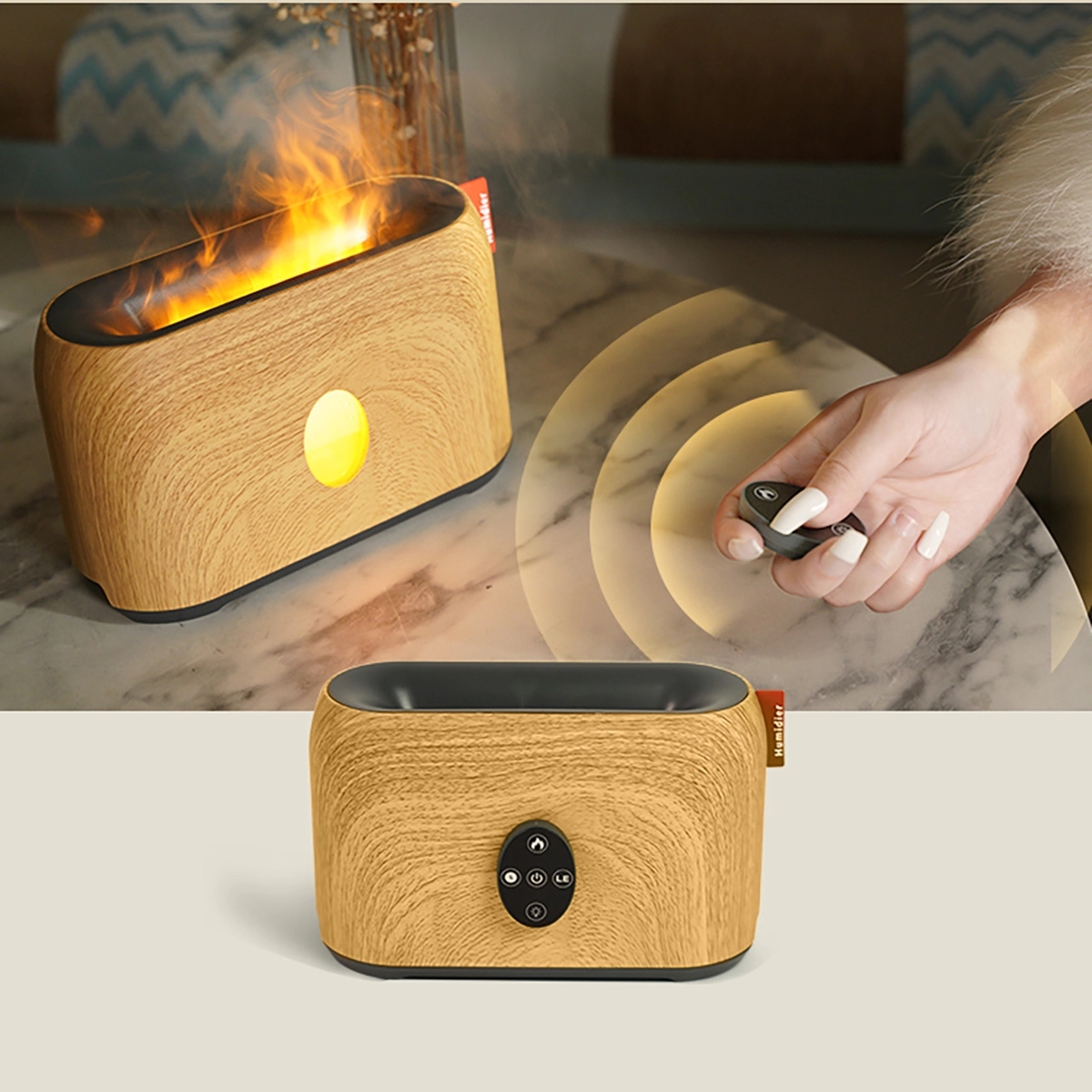 Flame Humidifier Essential Oil Diffuser 4