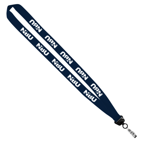 Evolution34 - 3/4" Polyester Welded Lanyard with Trapezoid and Plastic O-Ring 3