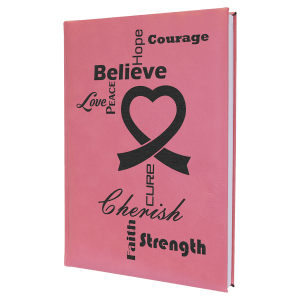 7" X 9 3/4" Laserable Leatherette Journal-Lined Notepad 5