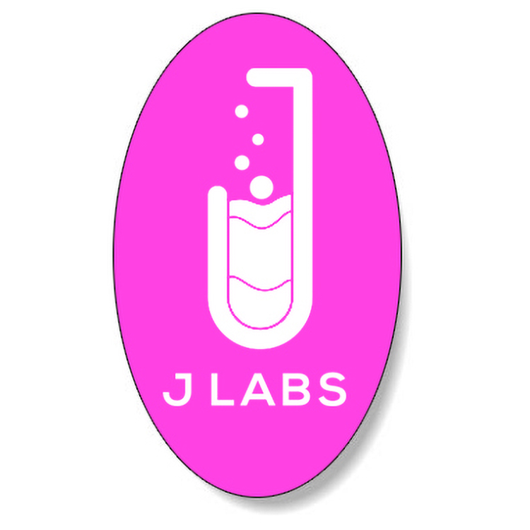 Fluorescent Pink Flexo-Printed Stock Oval Roll Labels (2.375"x4")