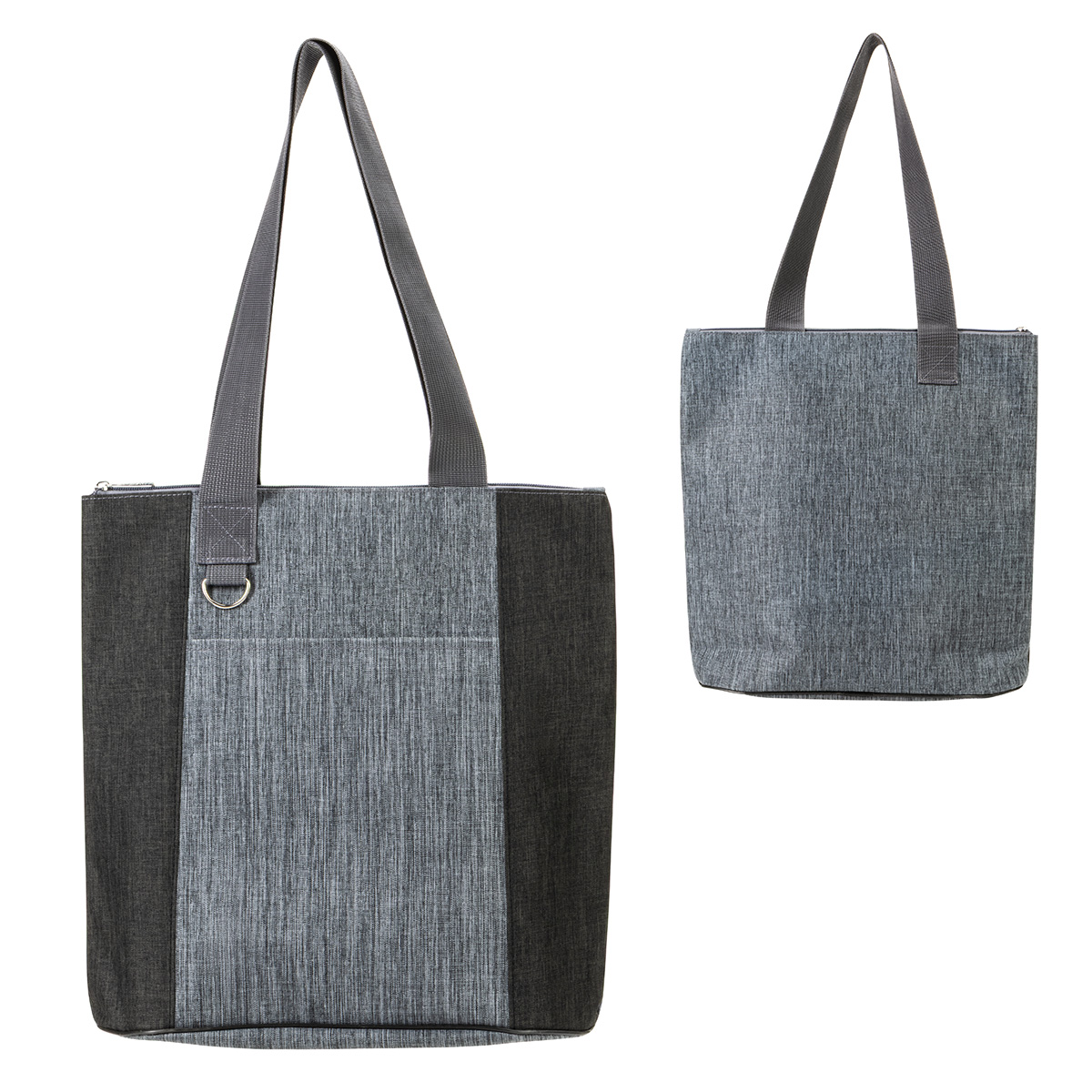Kenmore Heathered Polyester Event Tote, custom tote bag with logo imprint 22