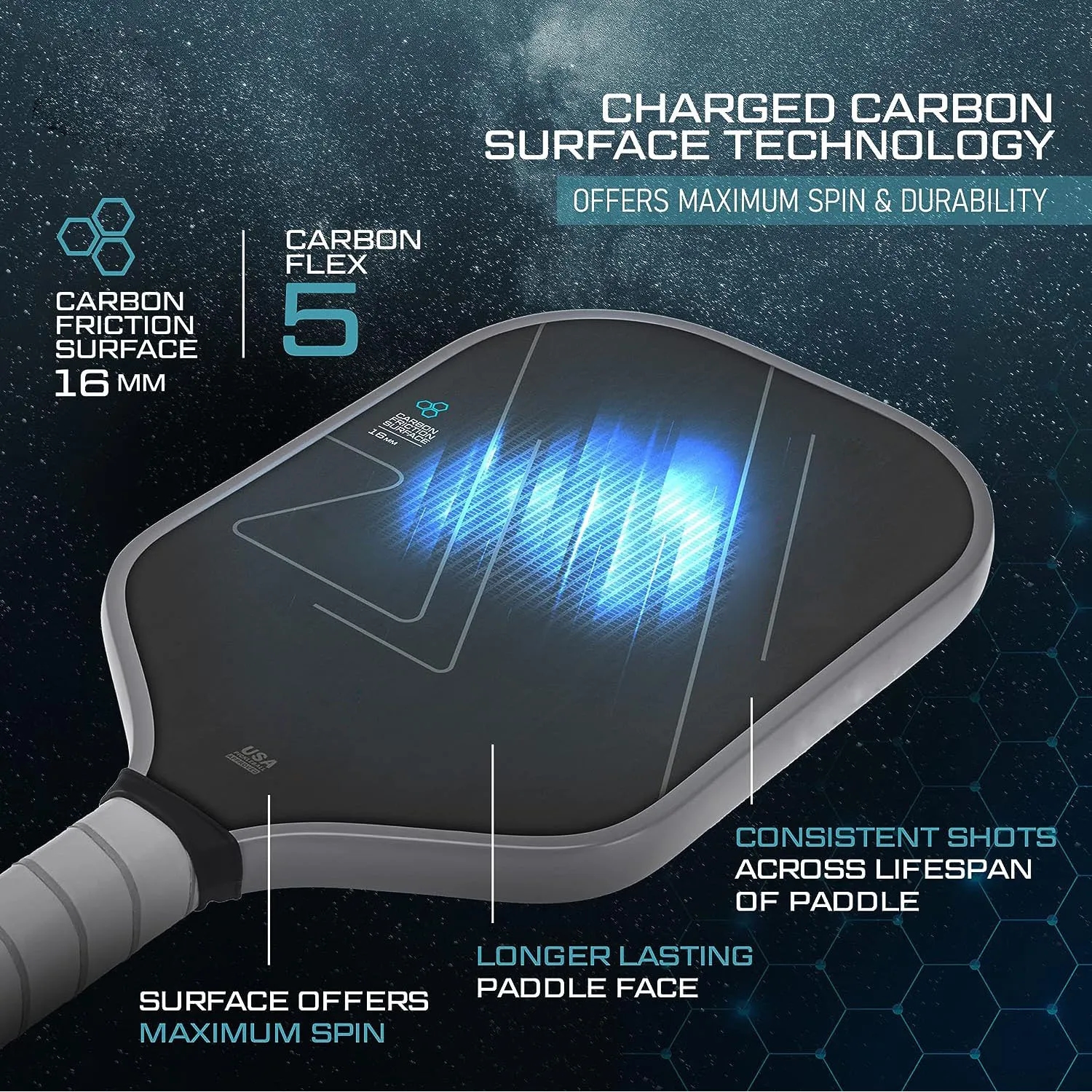 3K Graphite Pickleball Racket Set 9