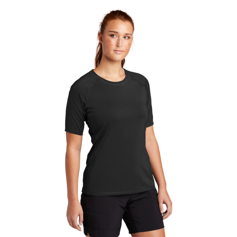 Sport-Tek Women's Rashguard Tee. 7