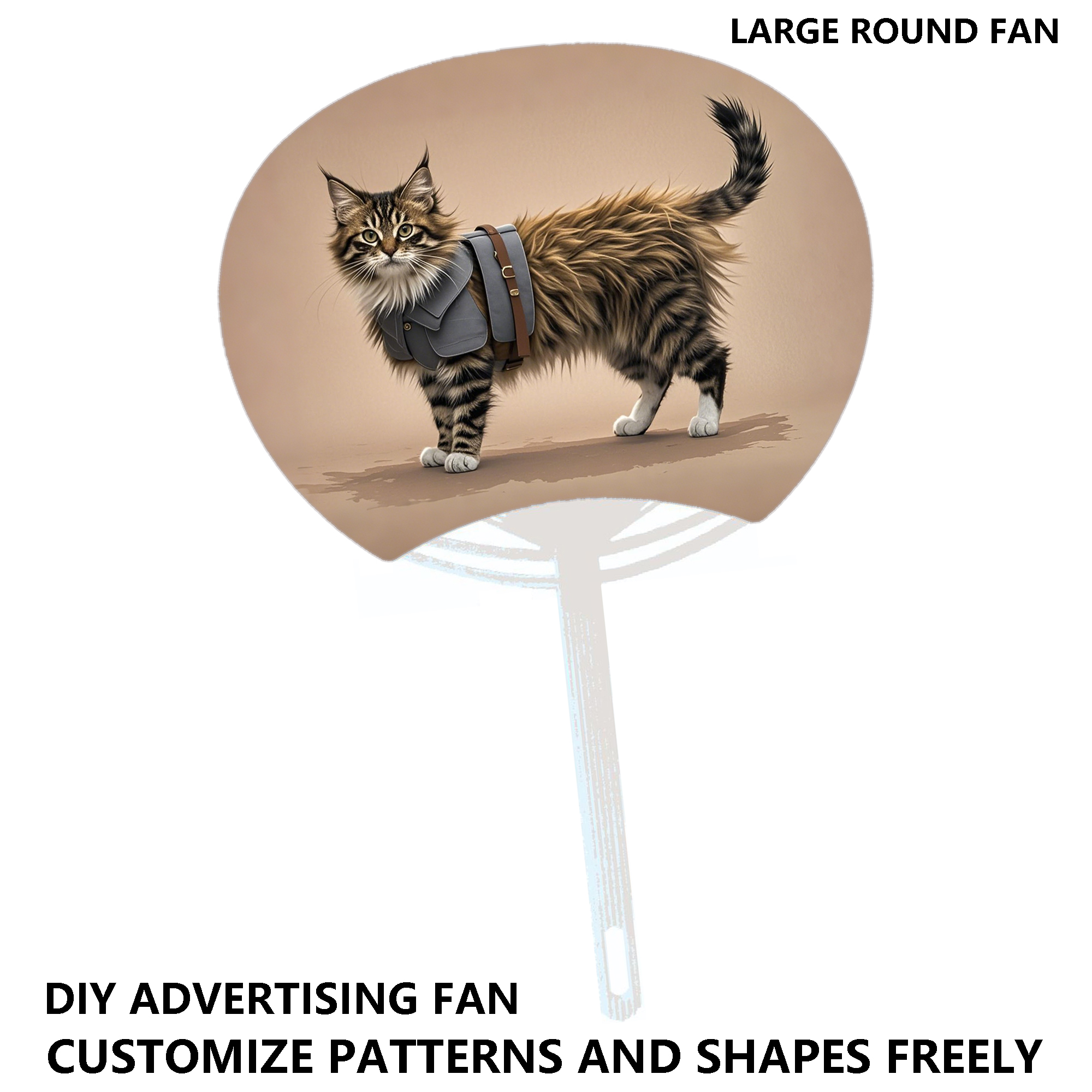 Promotional DIY Fans with Logo Print 2