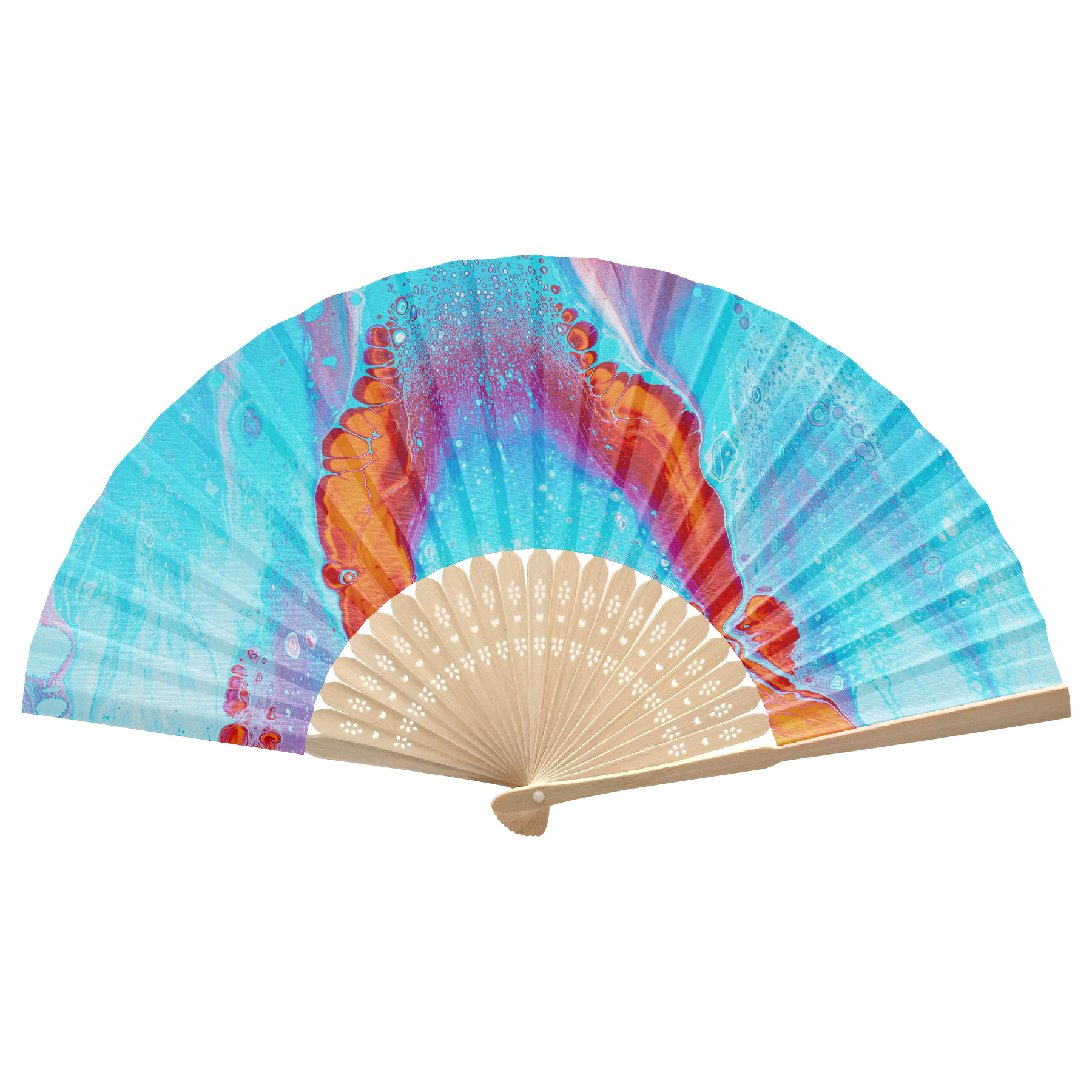 Foldable Bamboo Fan 21