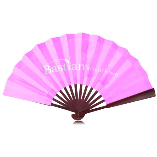 Traditional Bamboo Hand Fan - Premium Silky Fabric 4