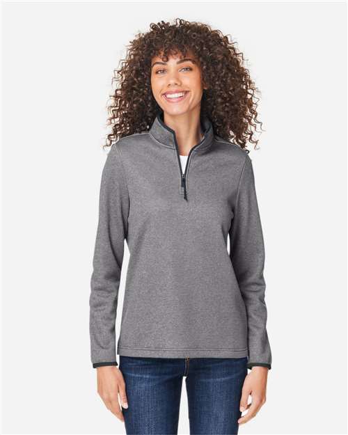 Women's Venture Heathered Stripe Quarter-Zip Pullover - CE73W 18