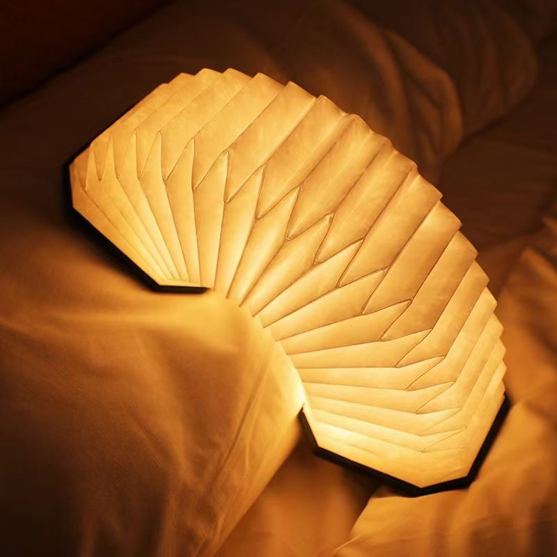 360 Degree Foldable Organ Paper Lamp With Built In 1200mAh Rechargeable Battery 5