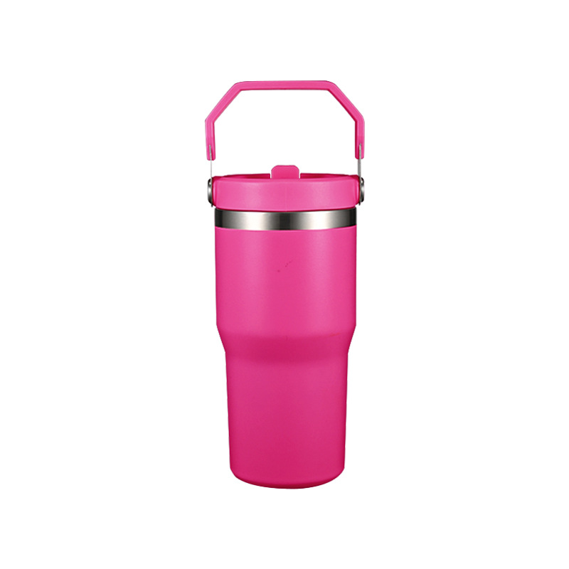20 Oz. Vacuum Tumbler w/ Handle & Flip Straw Lid 8